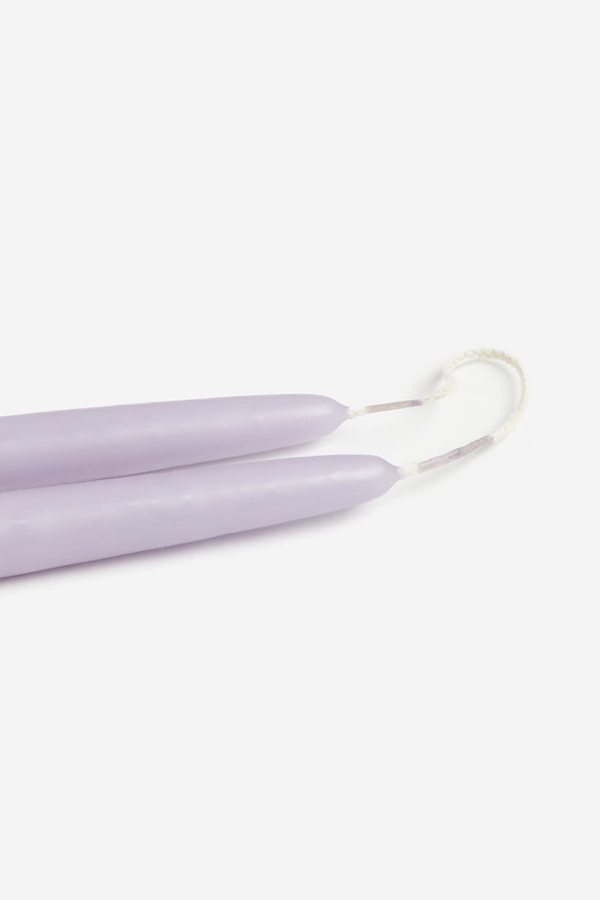 2-pack tapered candles - Lilac/Green - 2