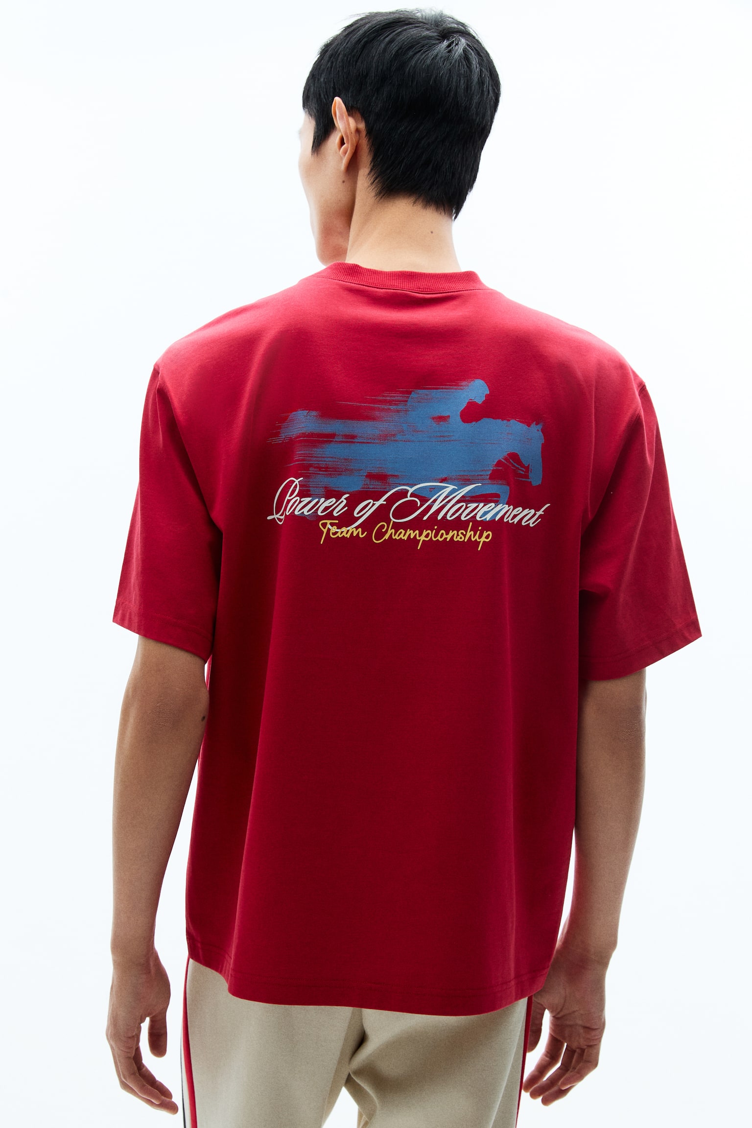 Áo thun in hình Loose Fit - Màu đỏ/Always powerful/Màu đen/Powerful/Màu be nhạt/Powerful/Màu tím/Unity - 5