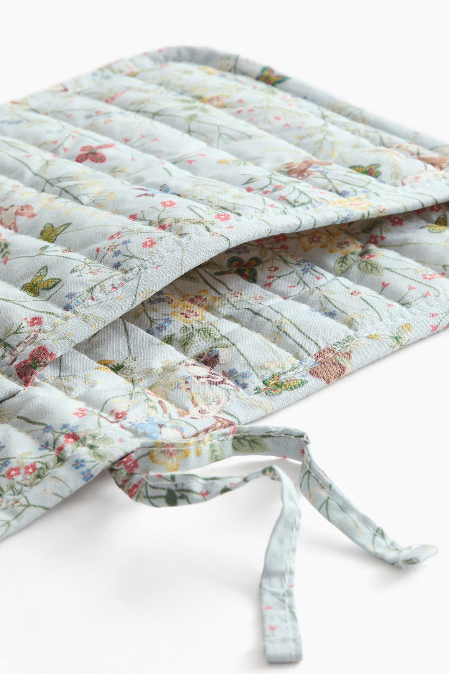Quilted cotton storage pocket - Light blue/Bambi/White/Bambi - 4