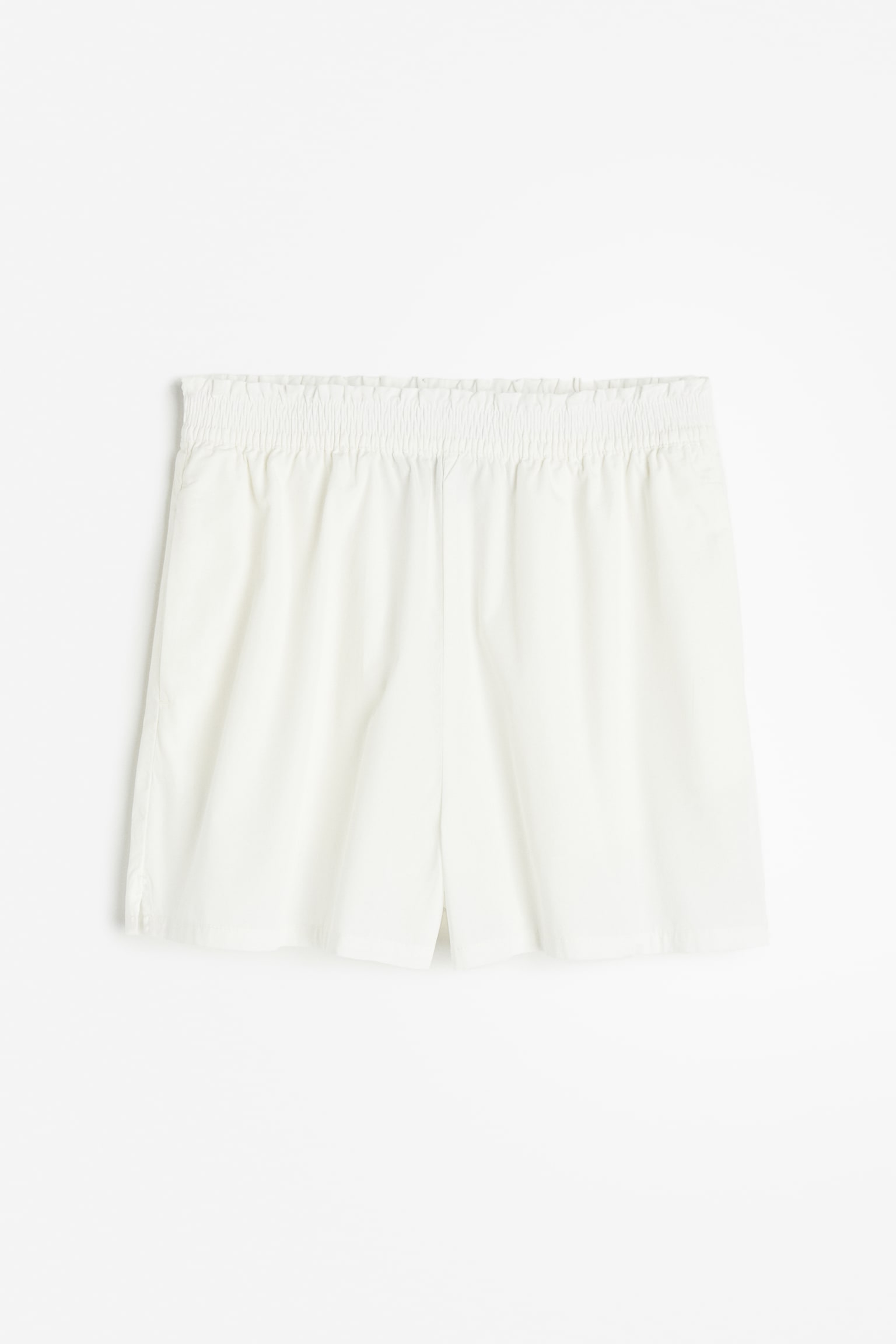 Cotton pull-on shorts - Cream/Black/Light blue/Striped - 2