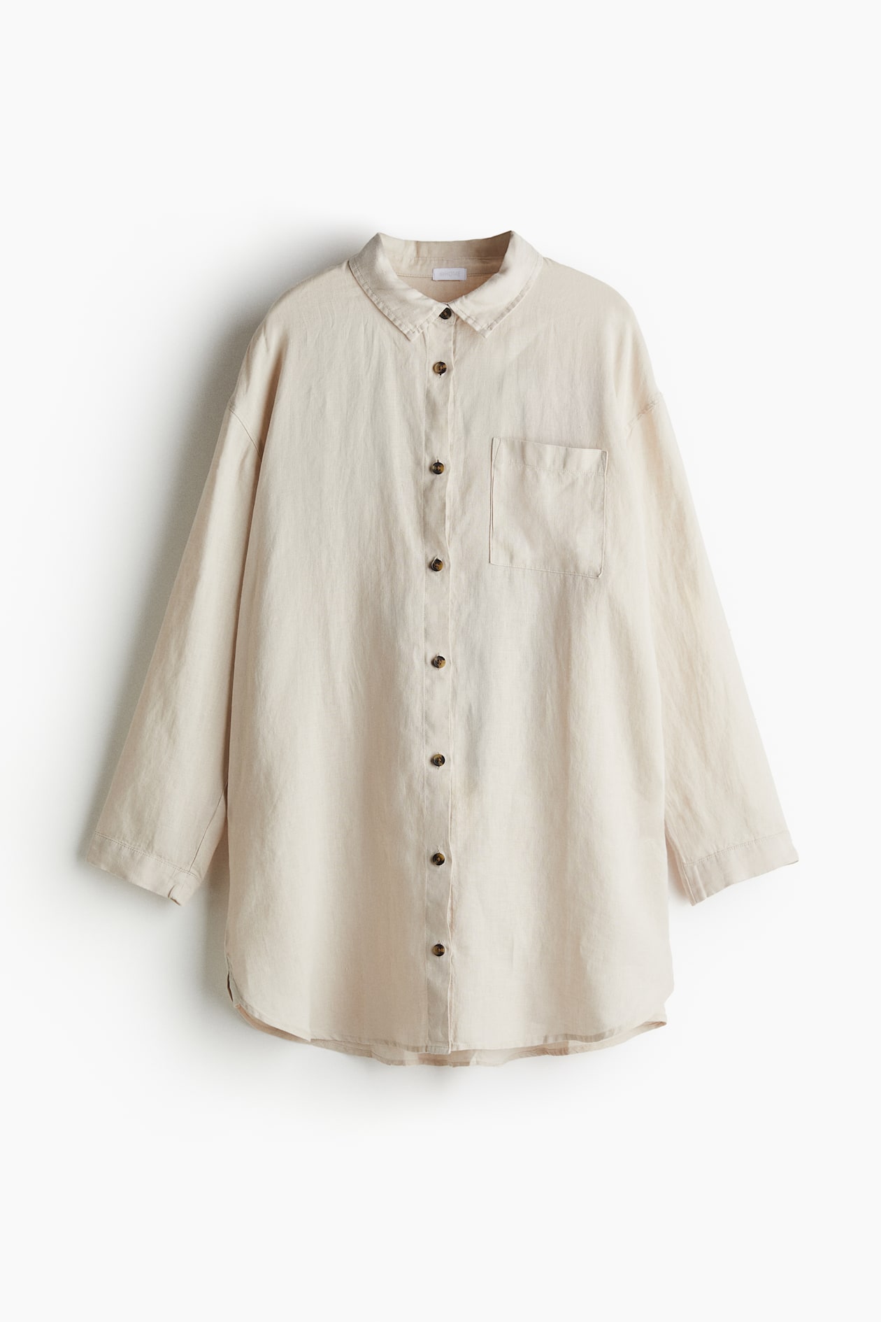Leinen-Nachthemd - Hellbeige - Ladies