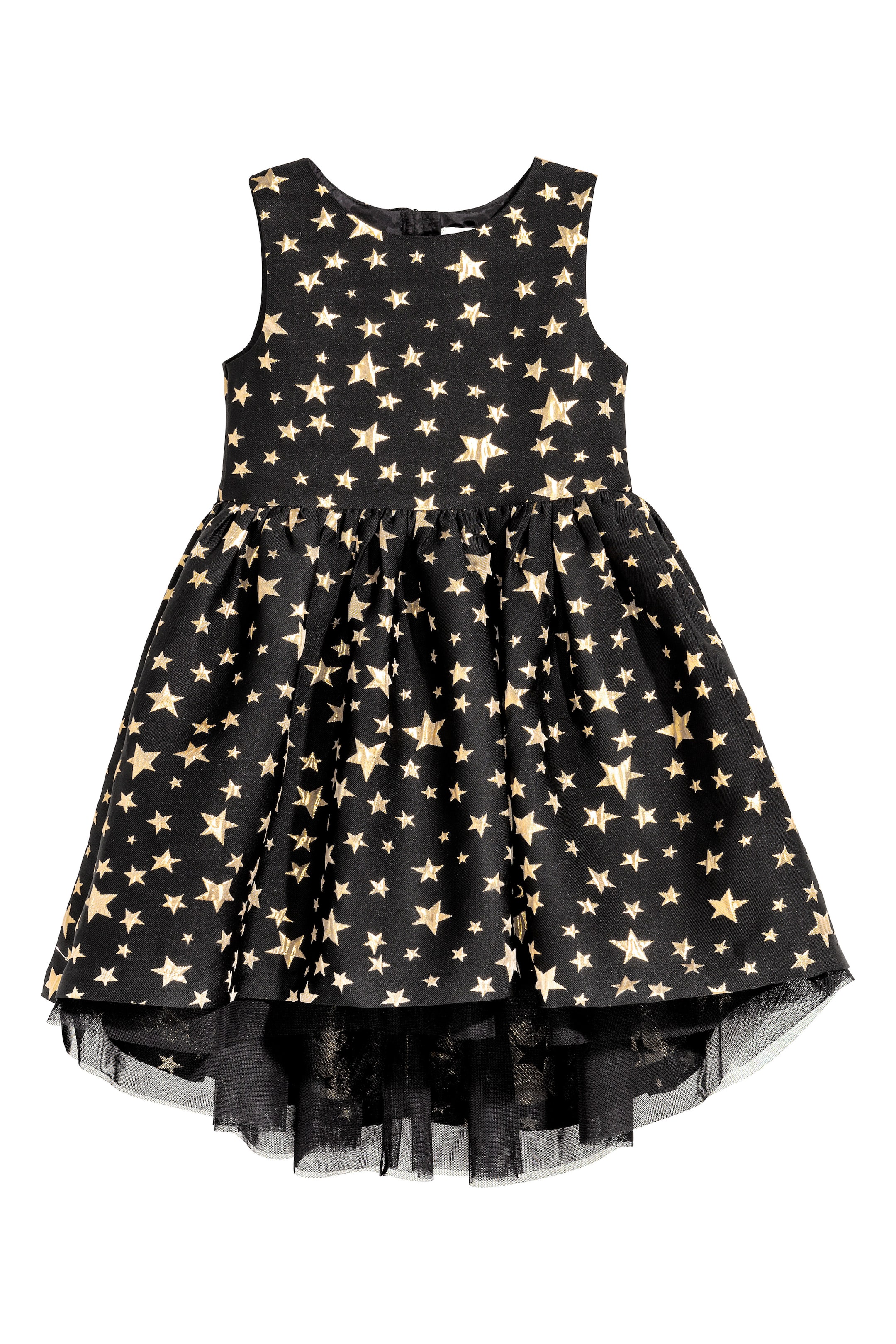 View larger image: Shimmering dress - Black/Stars - Kids | H&M GB 1