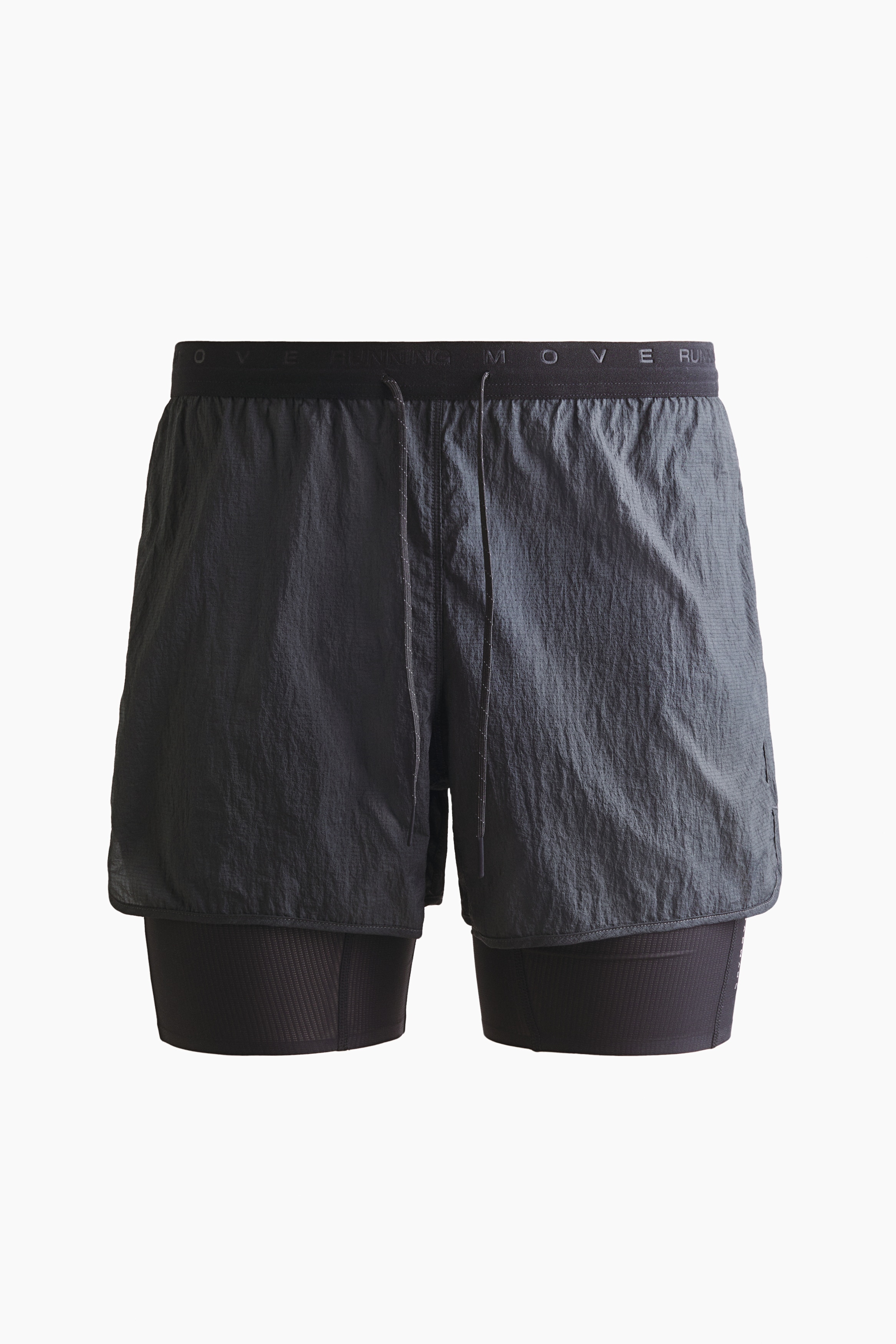 Lightweight 2-in-1 Running Shorts with DryMove™ - Dark gray