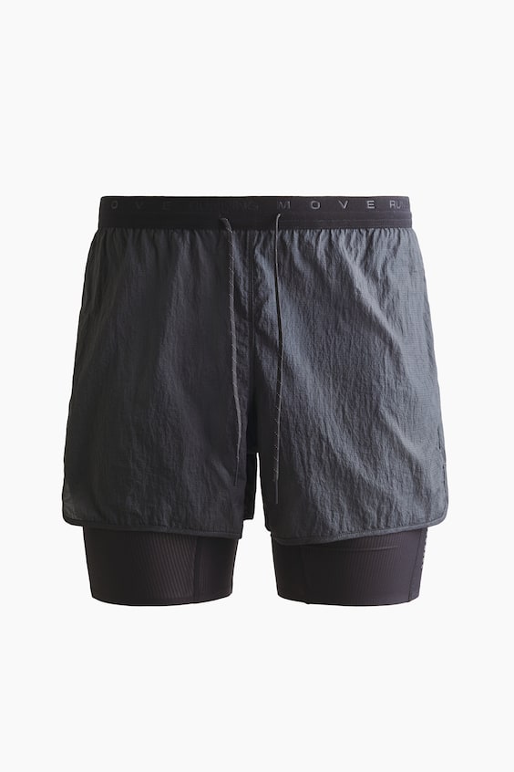 Мужские шорты H&M Lightweight 2-in-1 Running Shorts with DryMove™