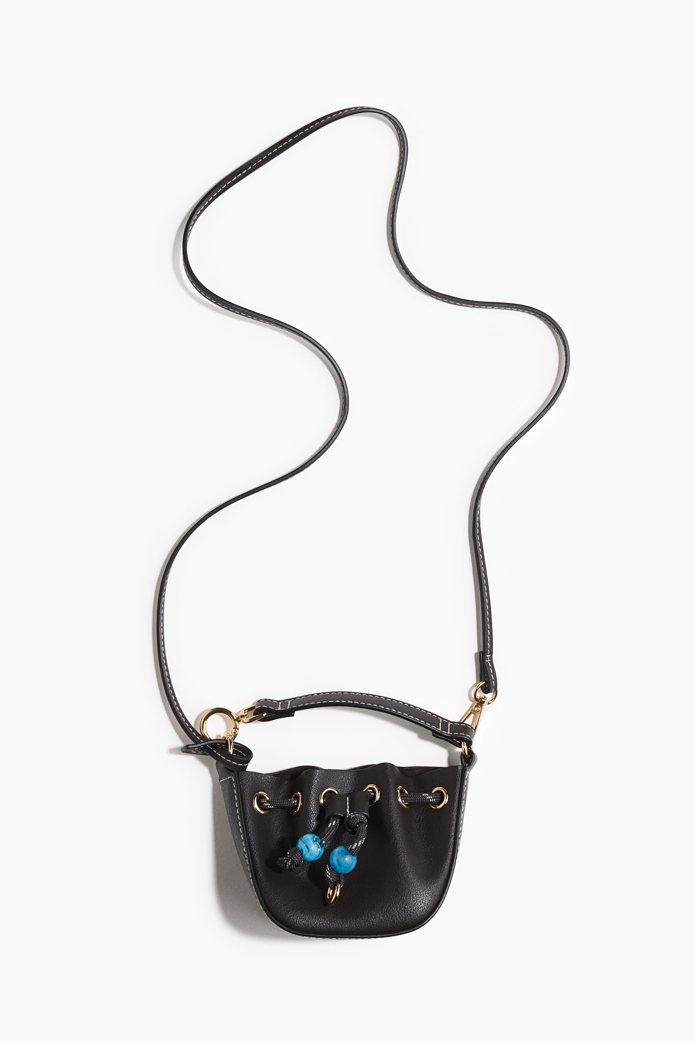 Liten crossbody-väska - Svart/Beige