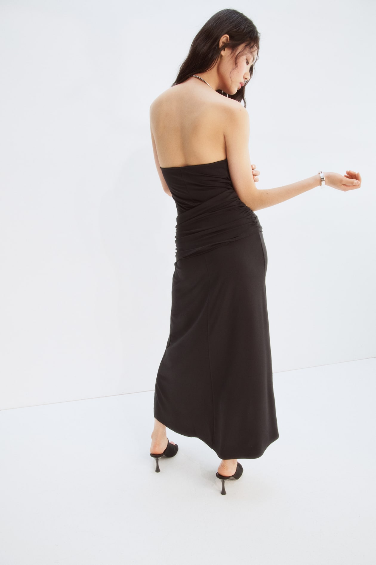 Draped Halterneck Dress - image 4