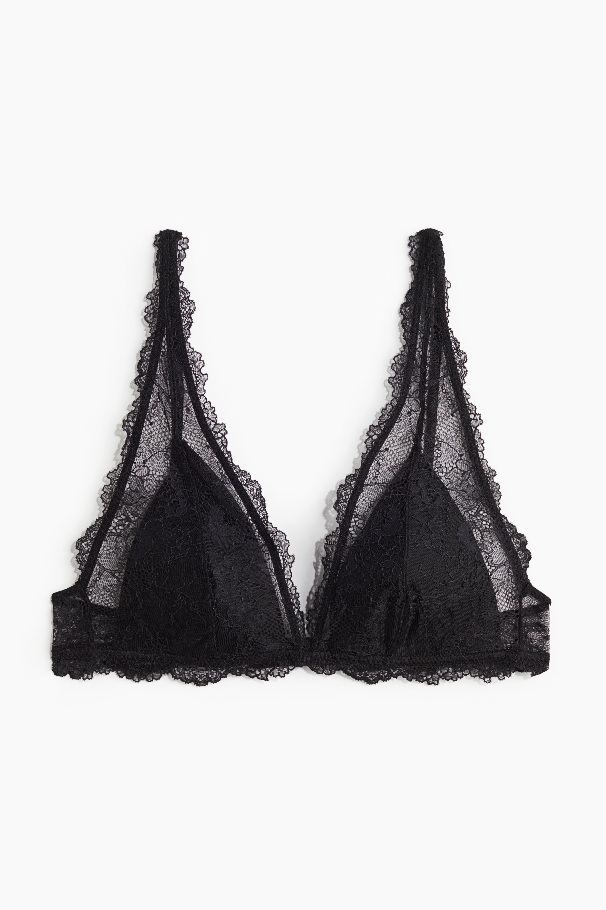 Soutien-Gorge Noir Et Parme H&S - Taille 90B, Bonnet B - Neuf Avec Étiquettes (100% Polyamide)