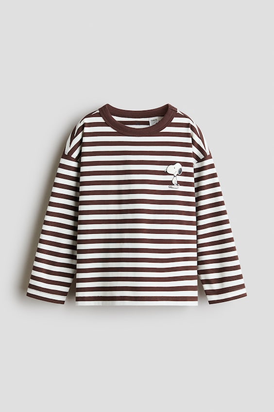 Детские футболки H&M Print-motif long-sleeved T-shirt