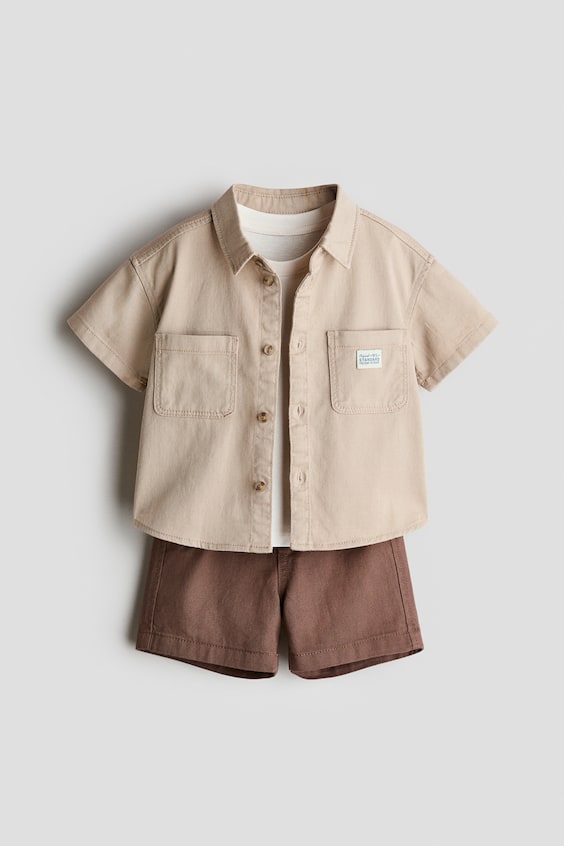 Детские топы H&M 3-Piece Cotton Set