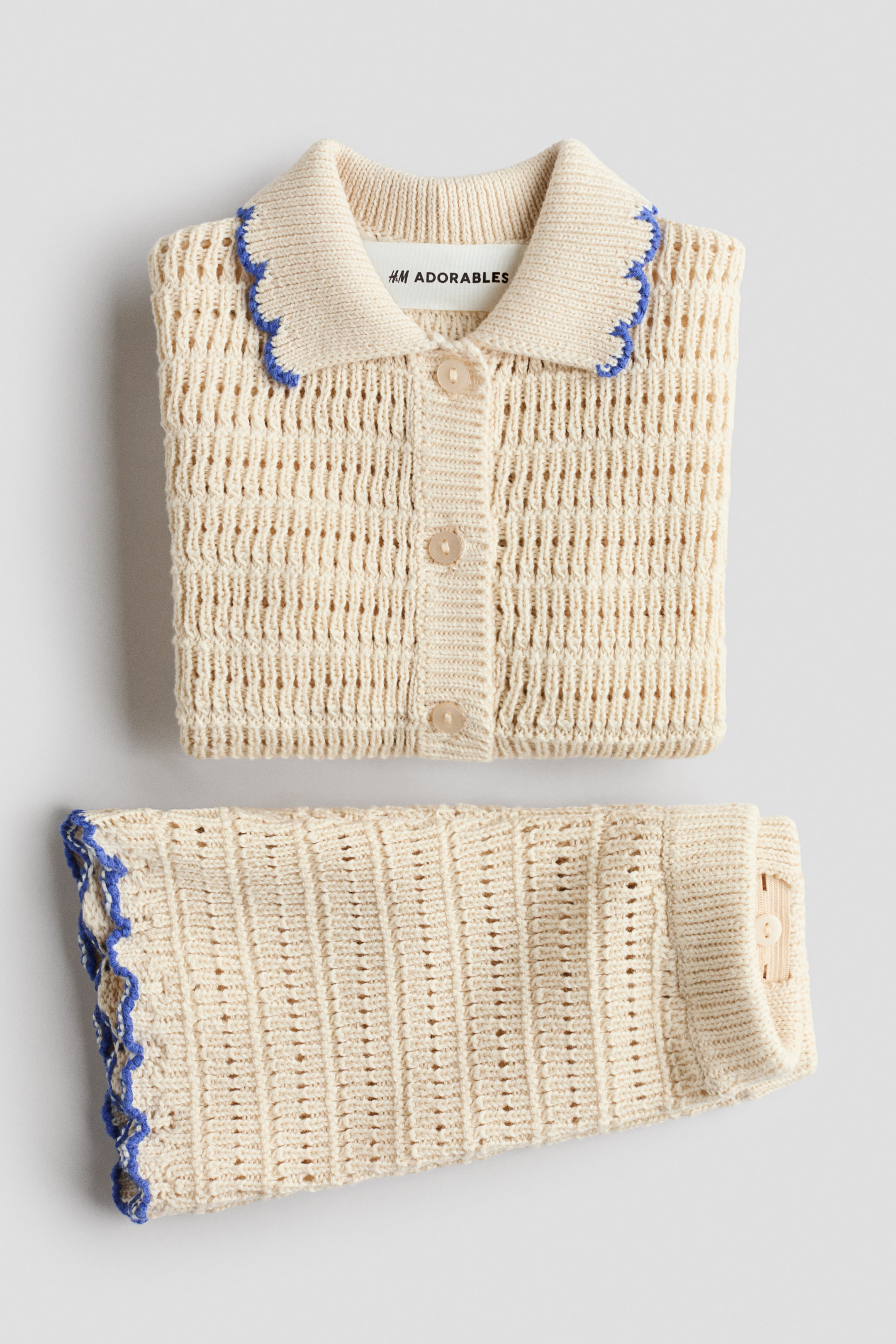 Ensemble 2 pièces d'aspect crocheté