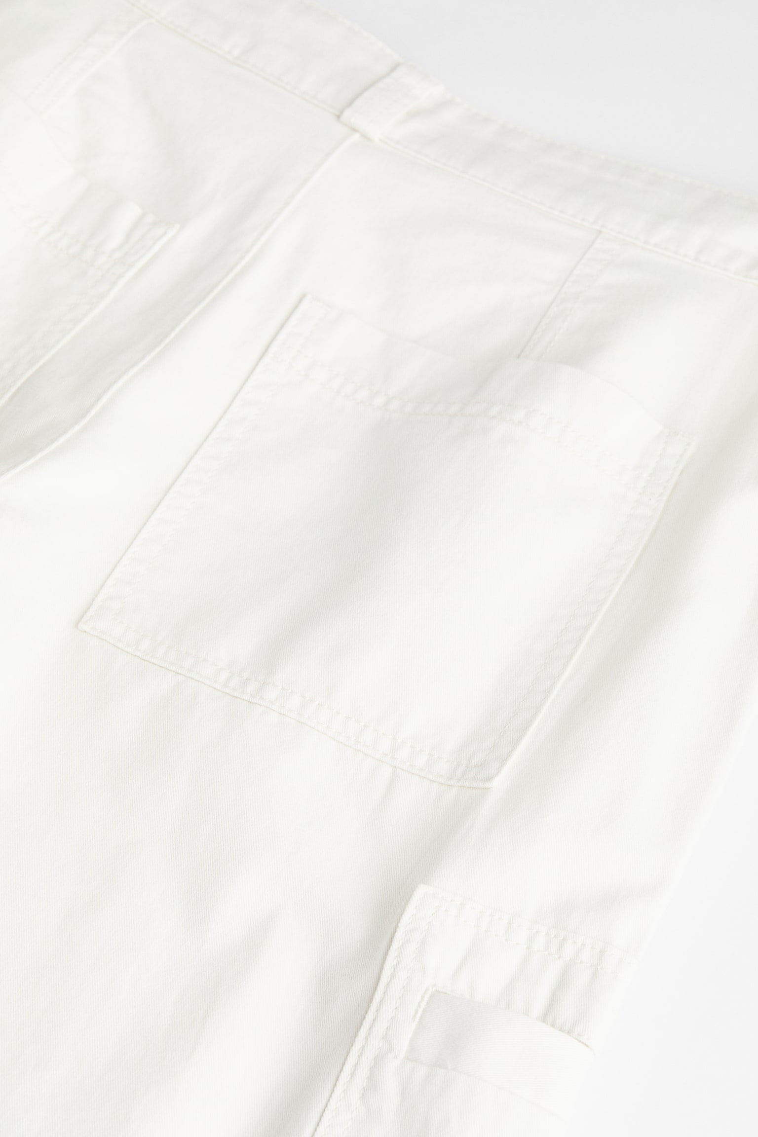 Straight Cargo Pants - White/Light greige/Light beige - 2