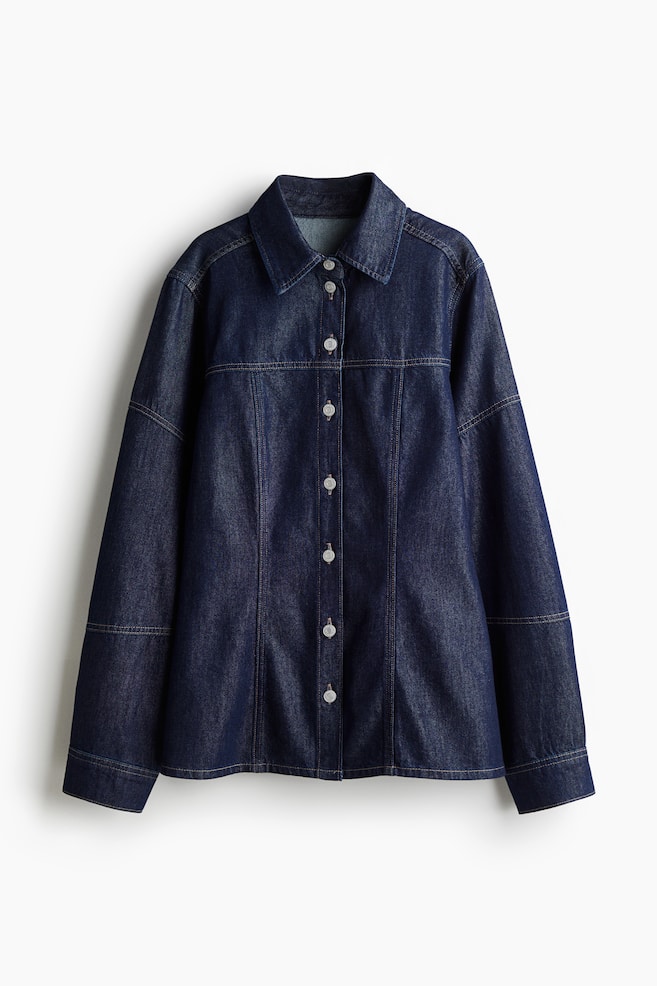 Denim shirt - Dark denim blue/Dark grey/Black/Denim blue - 1