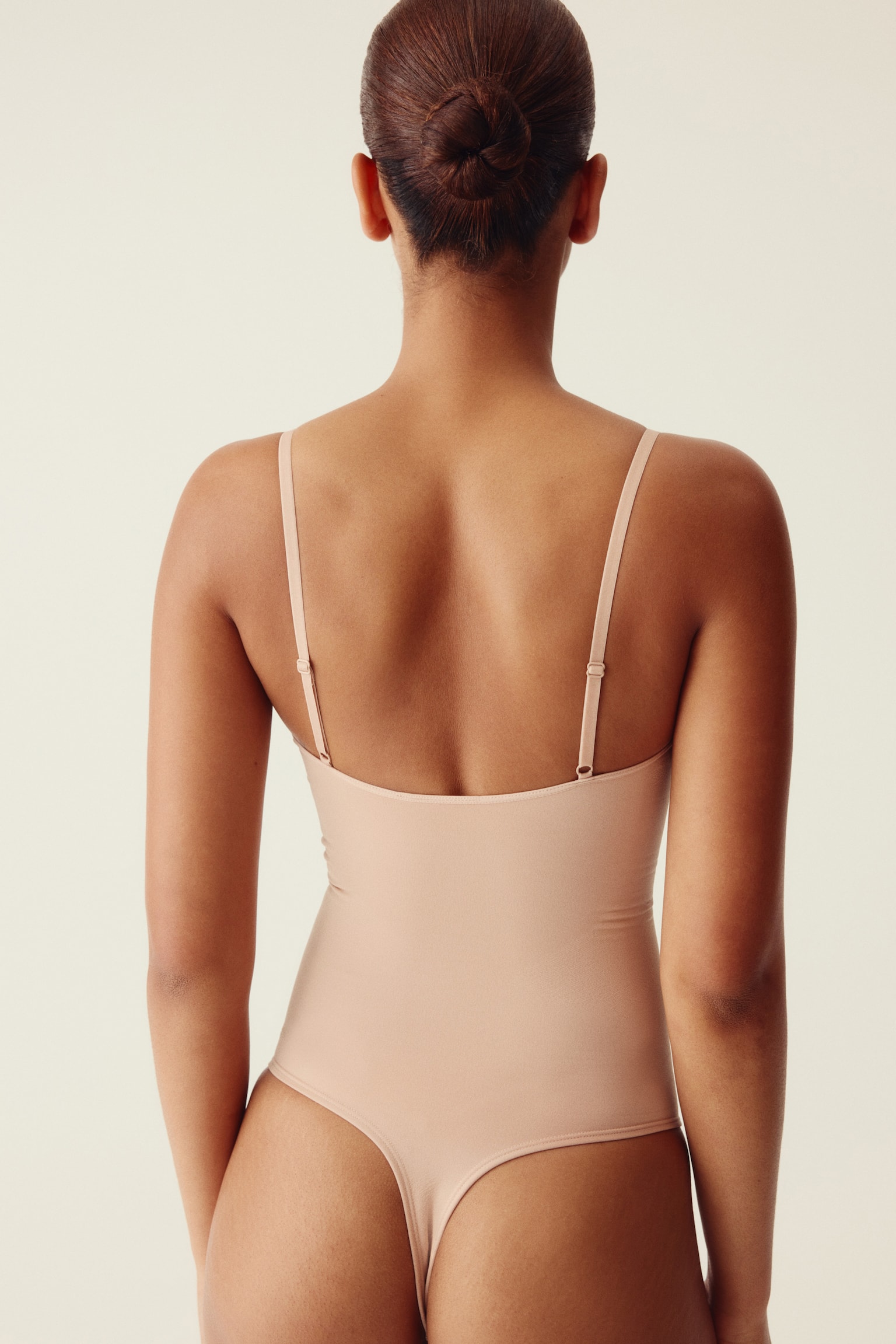 Body Firm shape Sculpting Thong - Světle béžová/Černá/Hnědá - 5