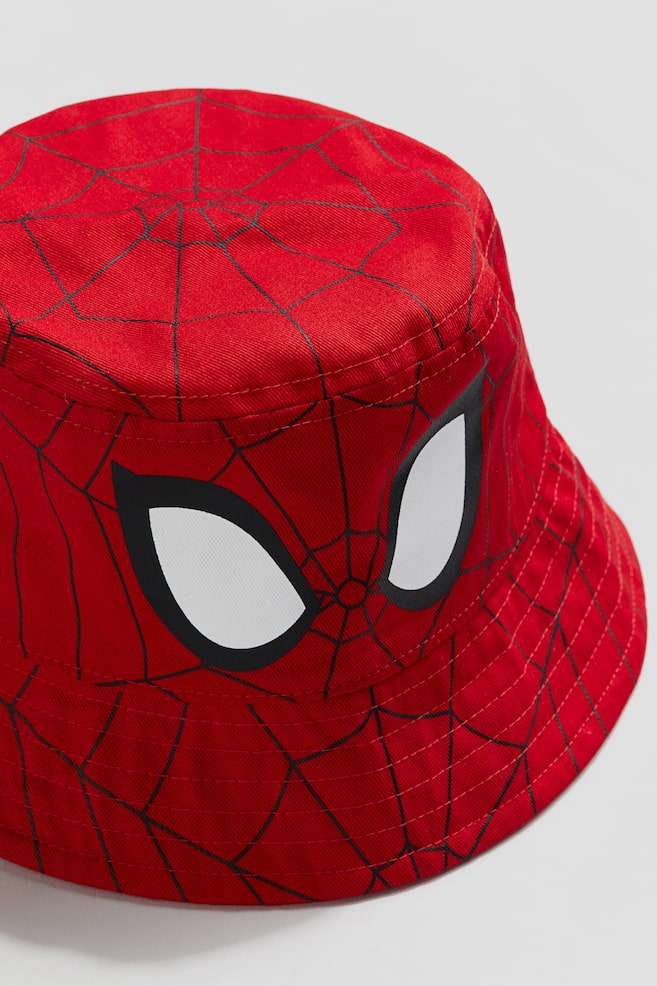 Cappello da pescatore stampato - Rosso/Spiderman - 2