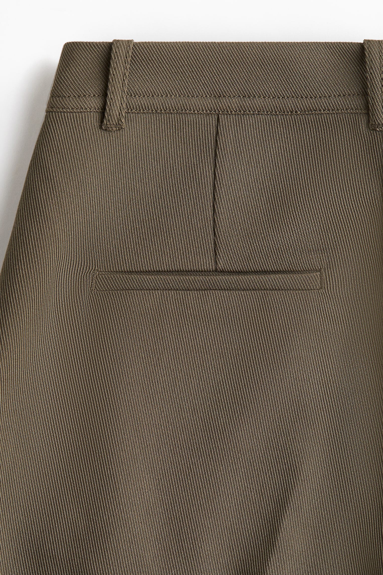 Flared twill trousers - Khaki green - 5