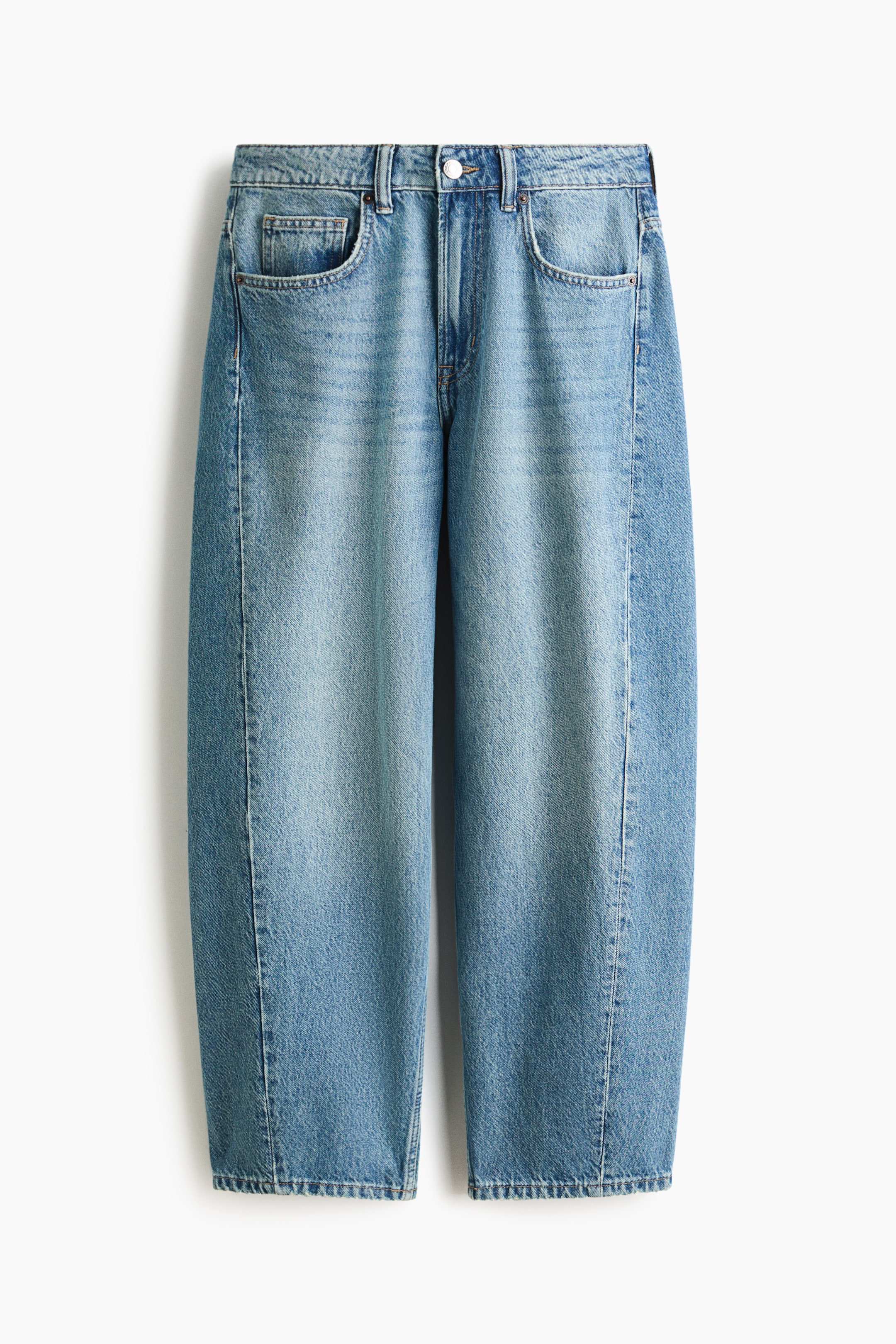 Barrel Regular Waist Ankle Jeans