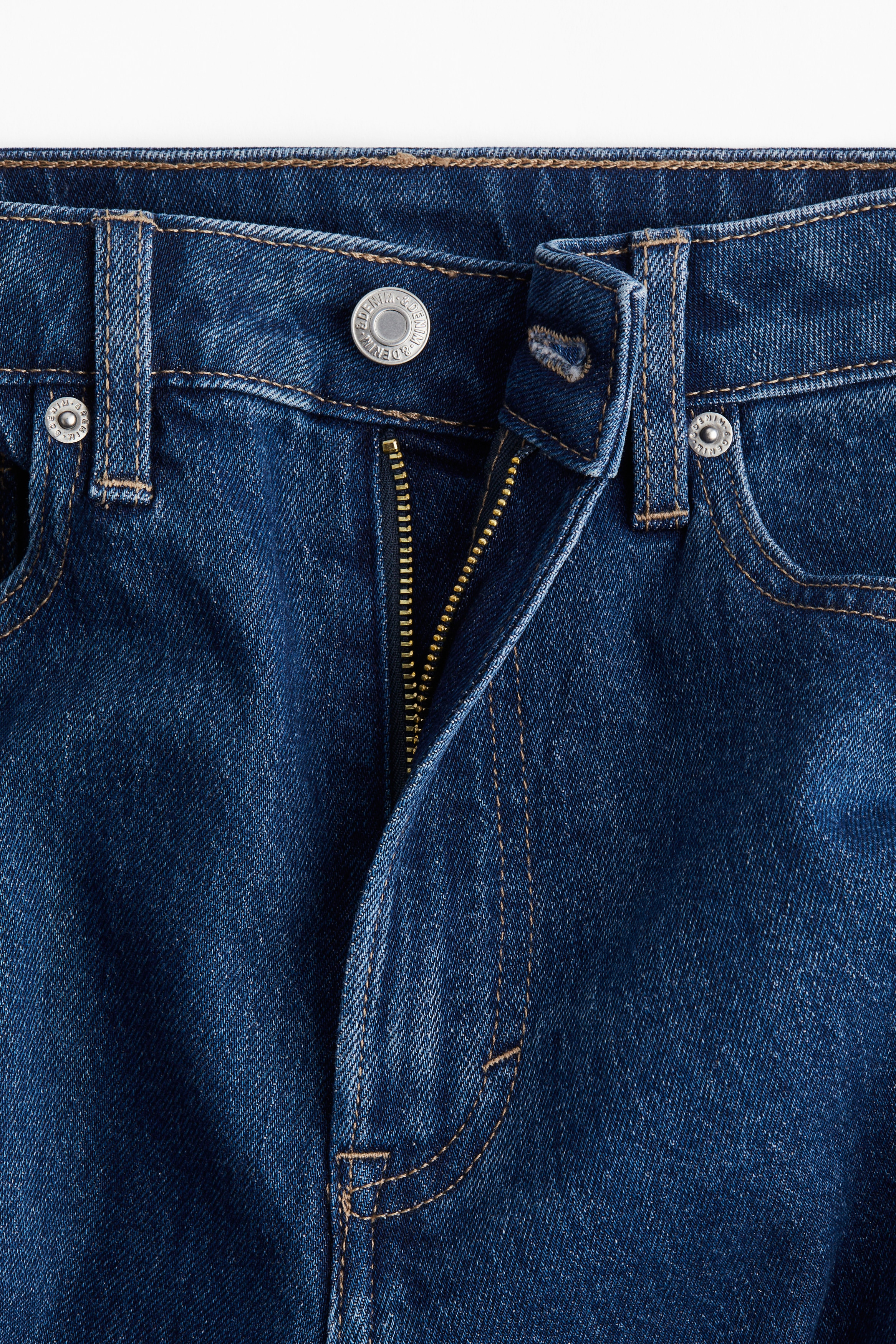Slim Straight High Ankle Jeans