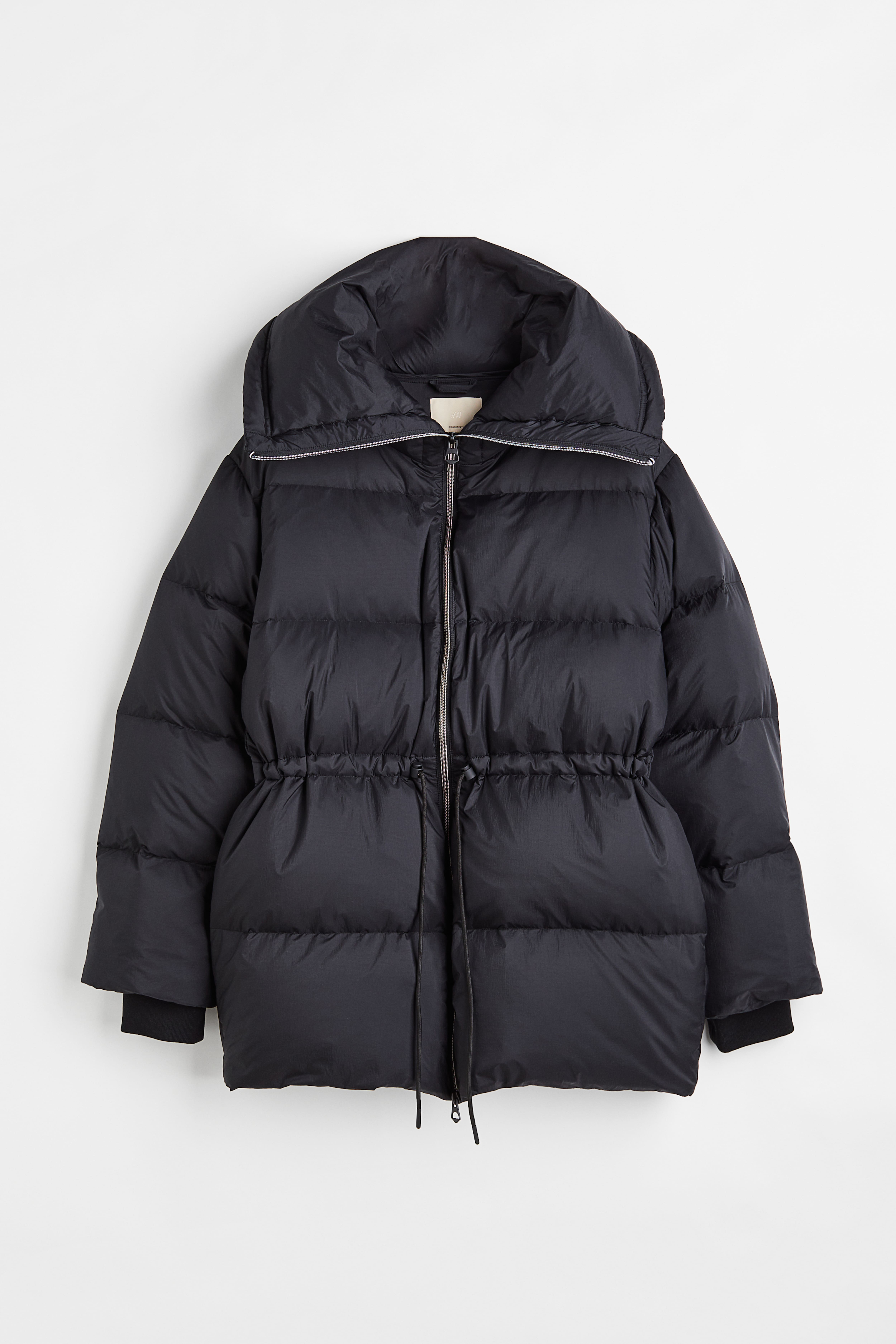 Oversized puffer down jacket Black Ladies H M GB