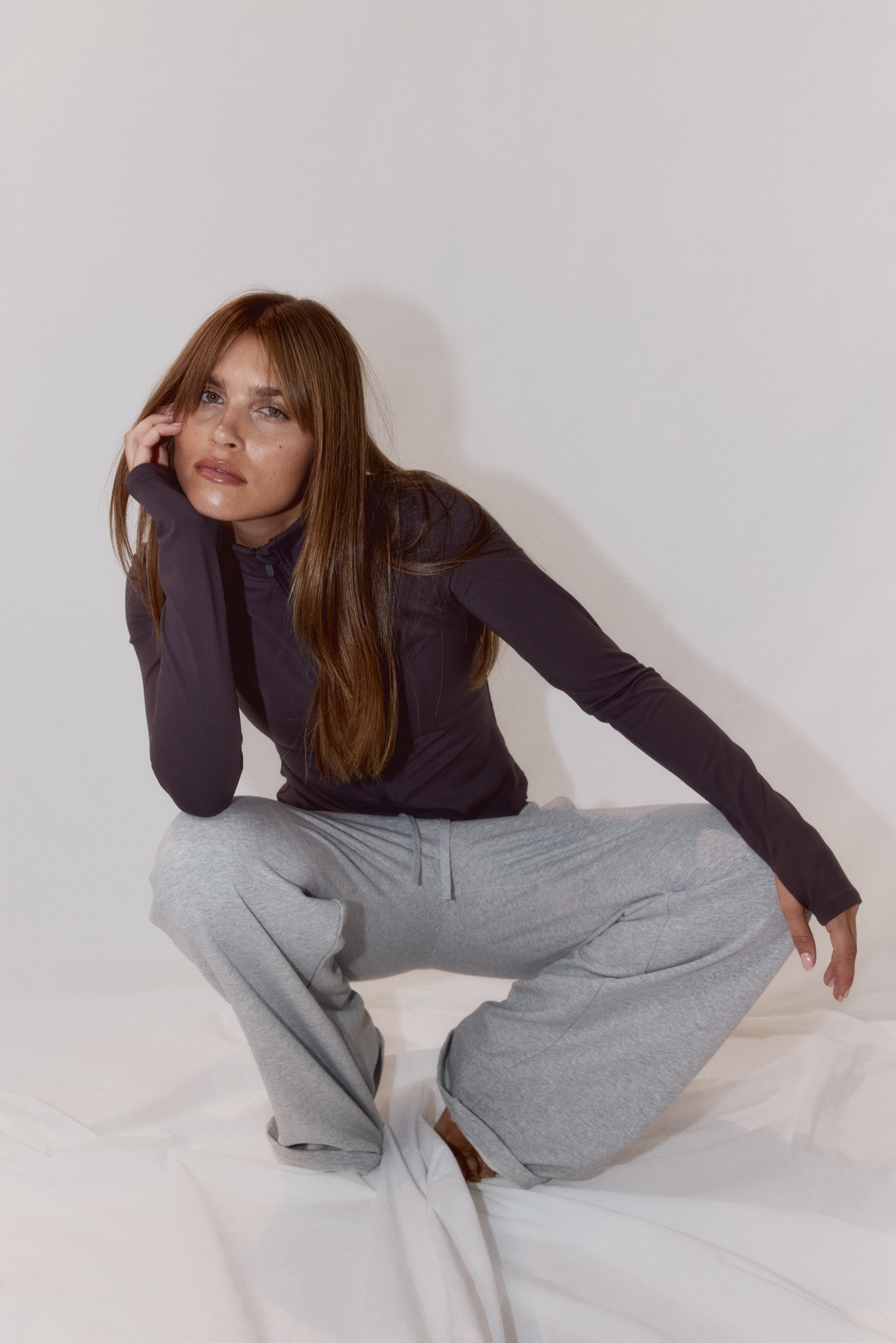 Activewear Jacket with SoftMove™ - Truffle gray/Black/Peachy beige/Light taupe/Dark brown/Dark gray/Amazonite blue/Frosty lilac/Pastel pink/Storm blue/Dark green/Chocolate plum/Antique rose/Cream/Brown/Dark gray/Pannacotta yellow/Bright red/Khaki green