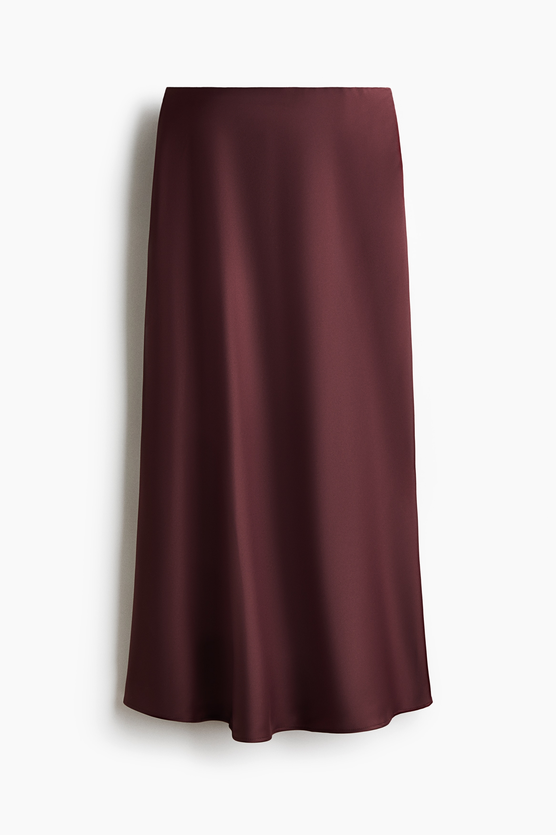 Midi Skirt-Burgundy
