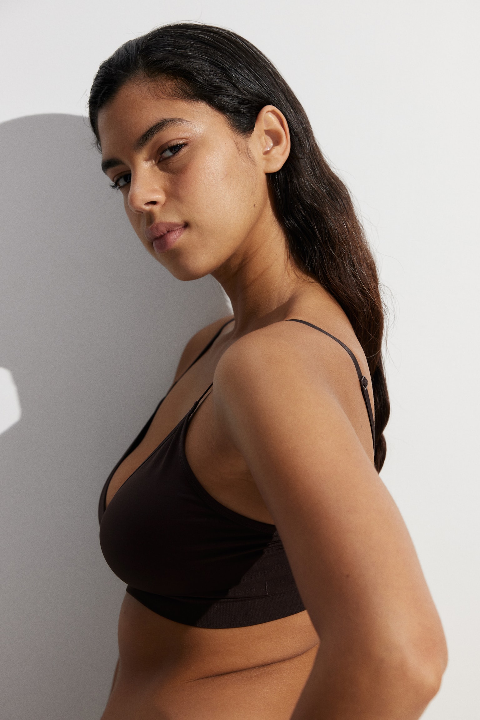 חזייה רכה מרופדת Seamless - חום כהה/בז' בהיר/ורוד בהיר/Black/כחול כהה/לבן/ורוד מאובק - 6