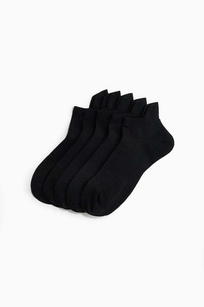 5 perechi de șosete de sport cu DryMove™ - Negru/Alb - 1