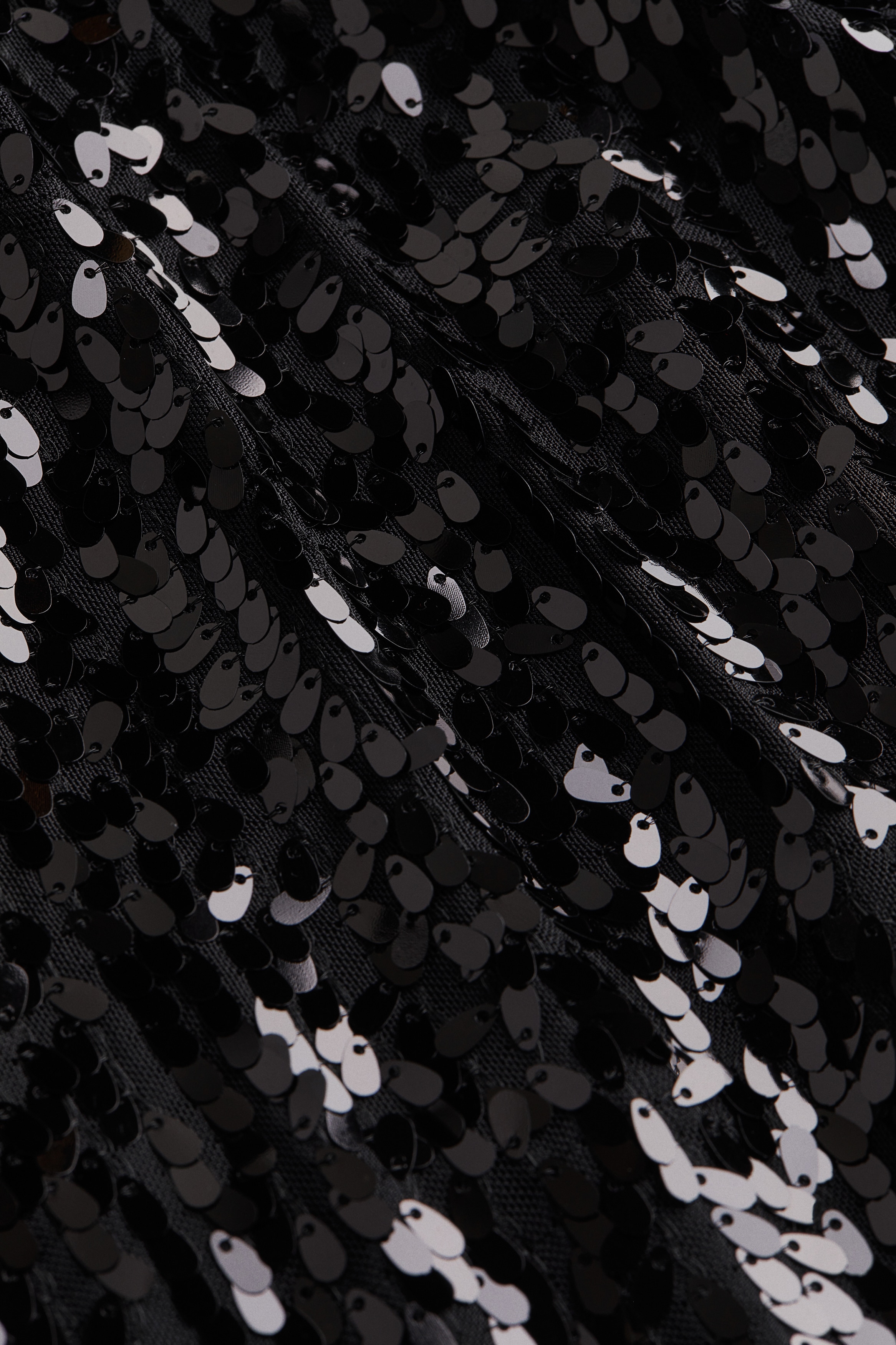Robe De Soirée Courte à Paillettes Noires H&M - Taille 36 - Neuf Sans étiquettes