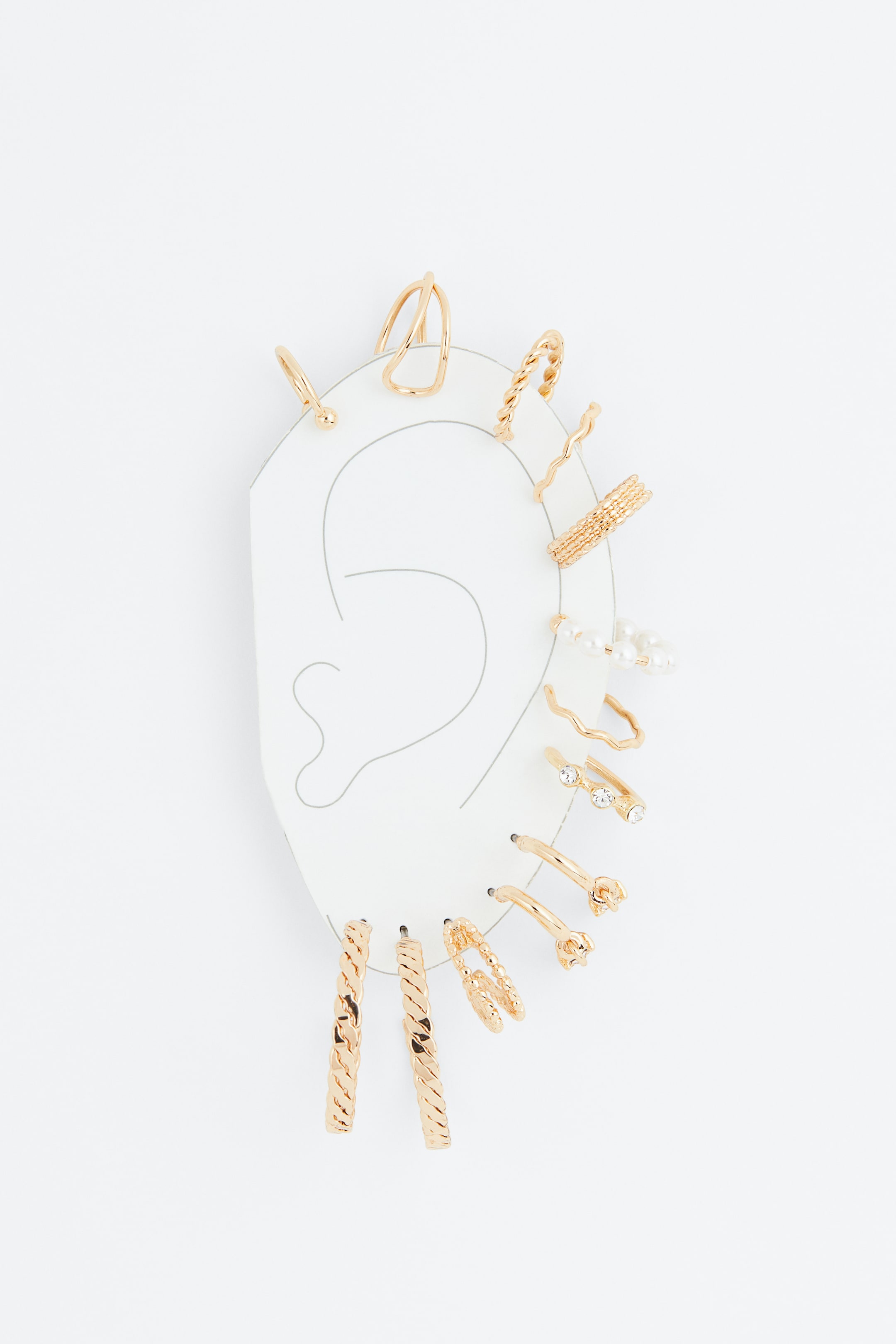 View larger image: Earrings and ear cuffs - Gold-coloured - Ladies | H&M 1