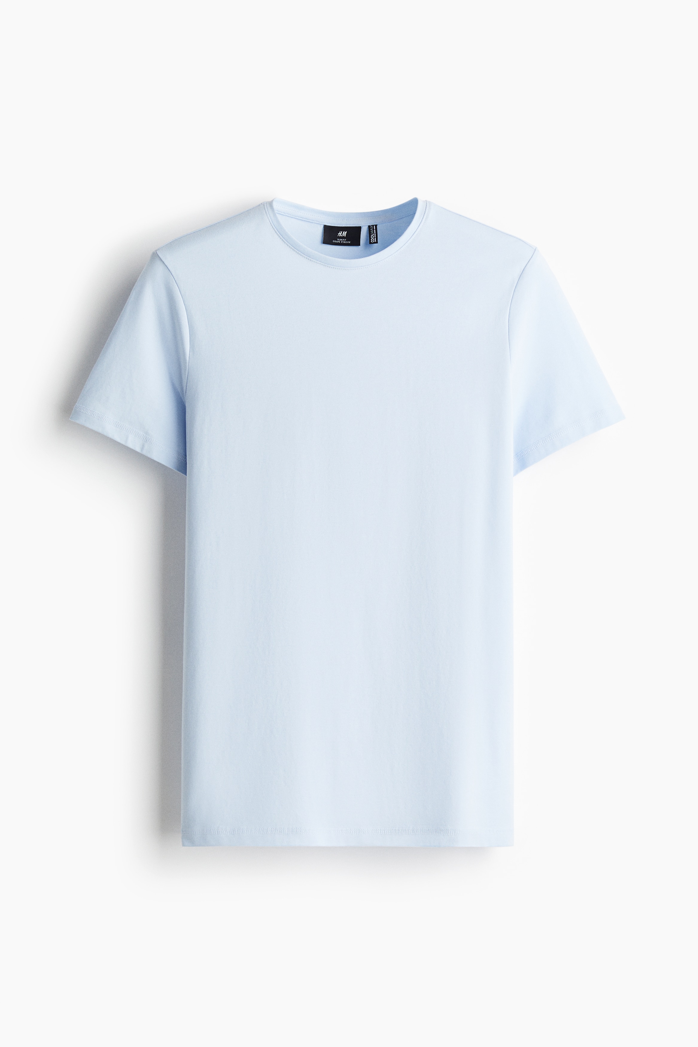 COOLMAX® Slim Fit T-shirt - Blue/White/Dark grey