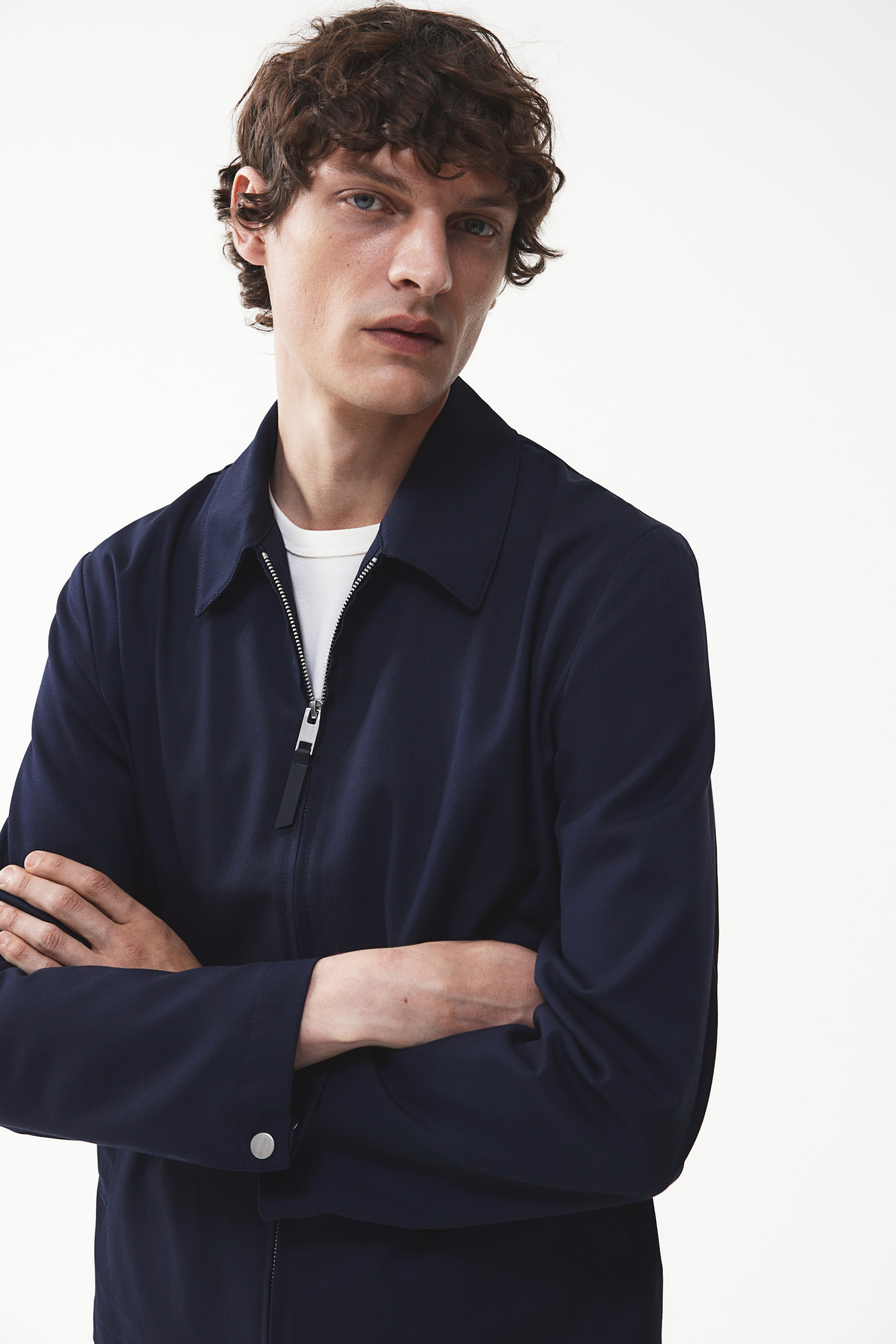 Twill Jacket - Navy blue - Men | H&M US