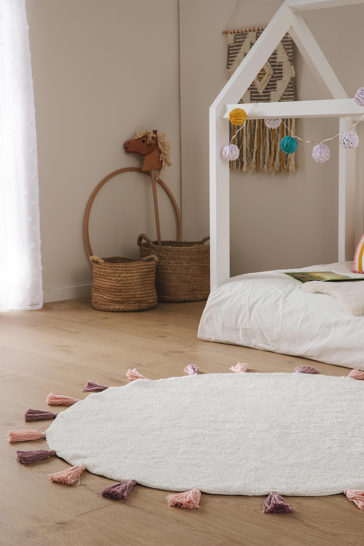 Washable Kids Rug Malu - Rose