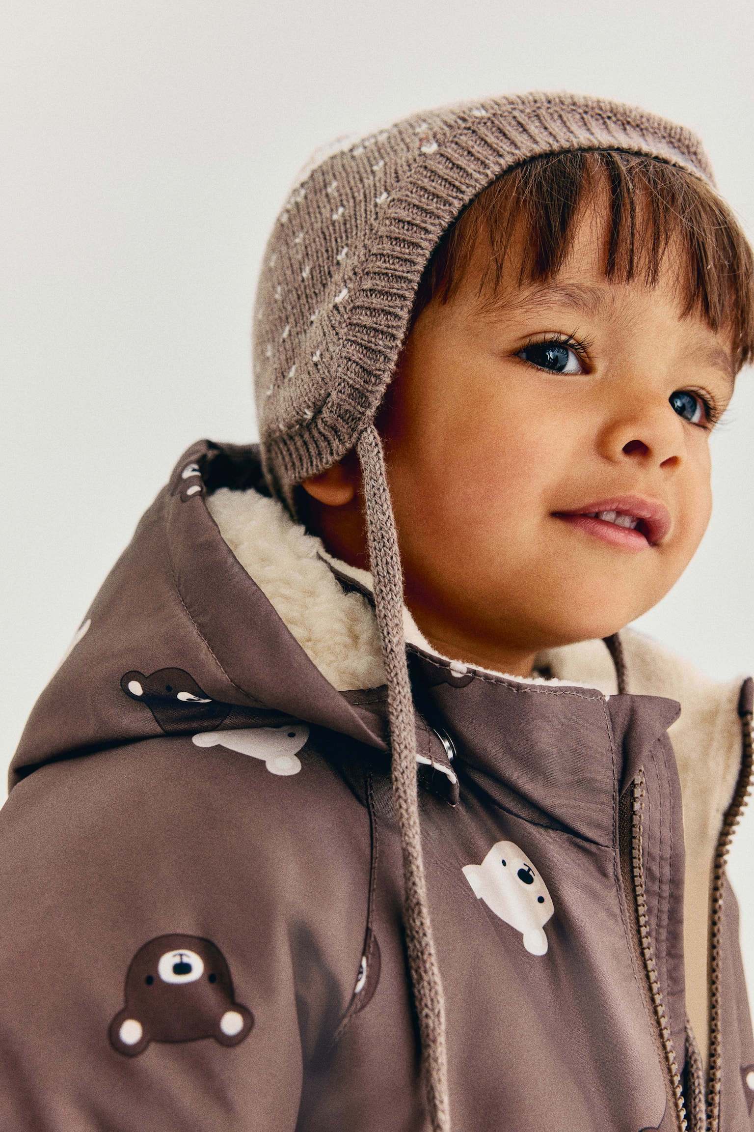 Детский комбинезон H&M Water-Repellent Snowsuit, цвет: Коричневый — фото 5