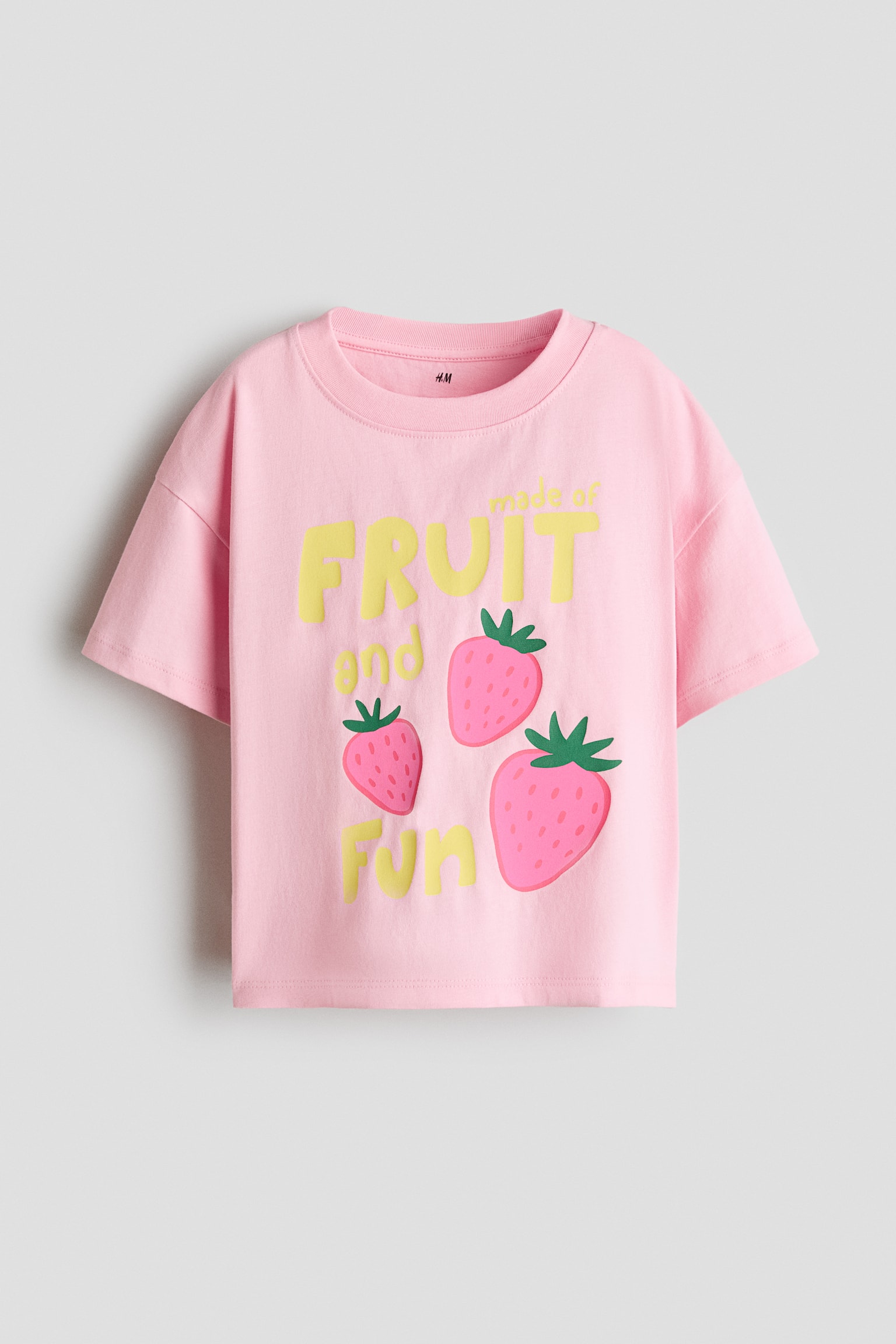 Áo thun cotton in hoạ tiết - Màu hồng nhạt/Fruit And Fun/Ngọc lam nhạt/Summer Holiday