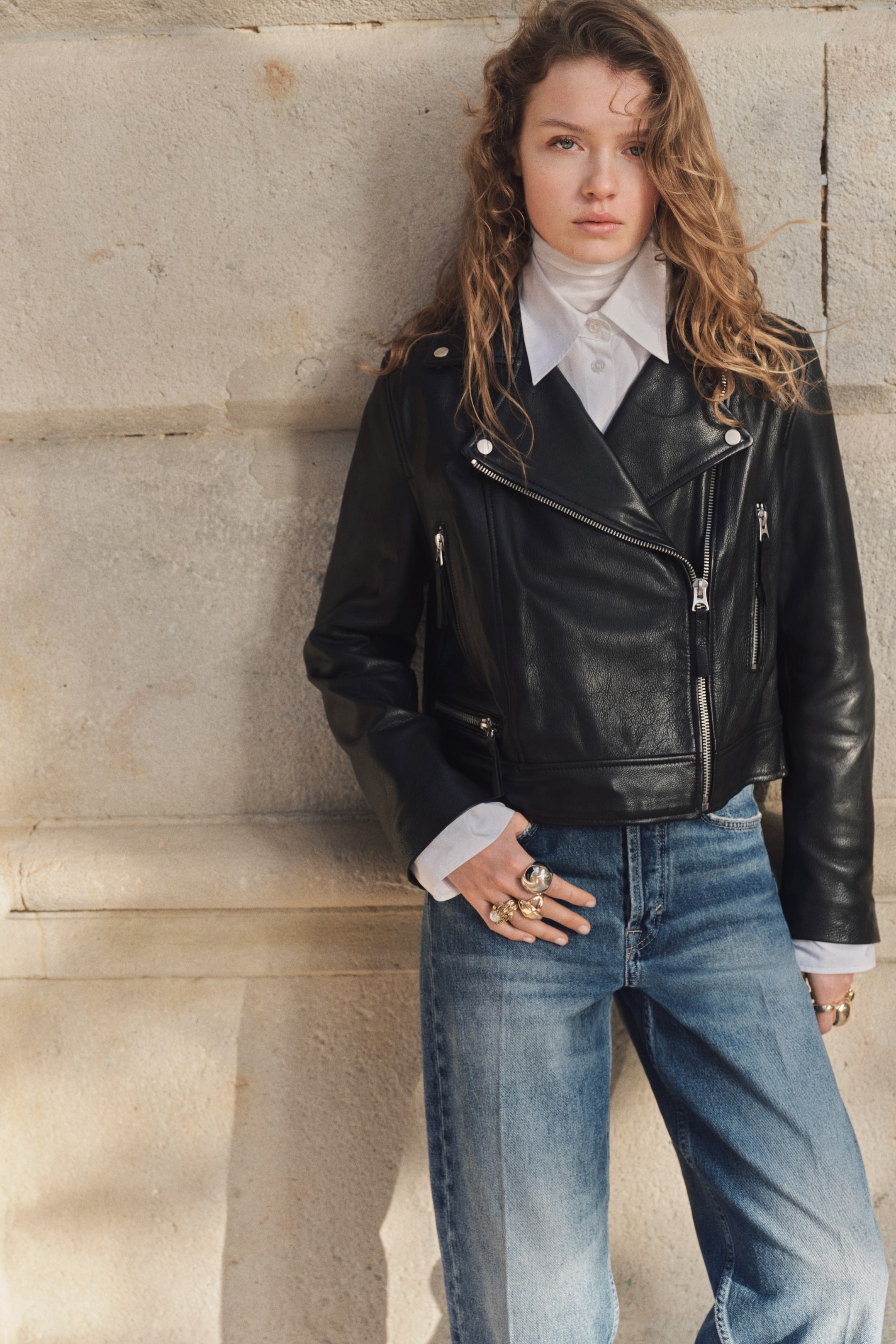 Visa större bild: Barrel High Ankle Jeans - Denimblå - DAM | H&M SE 3