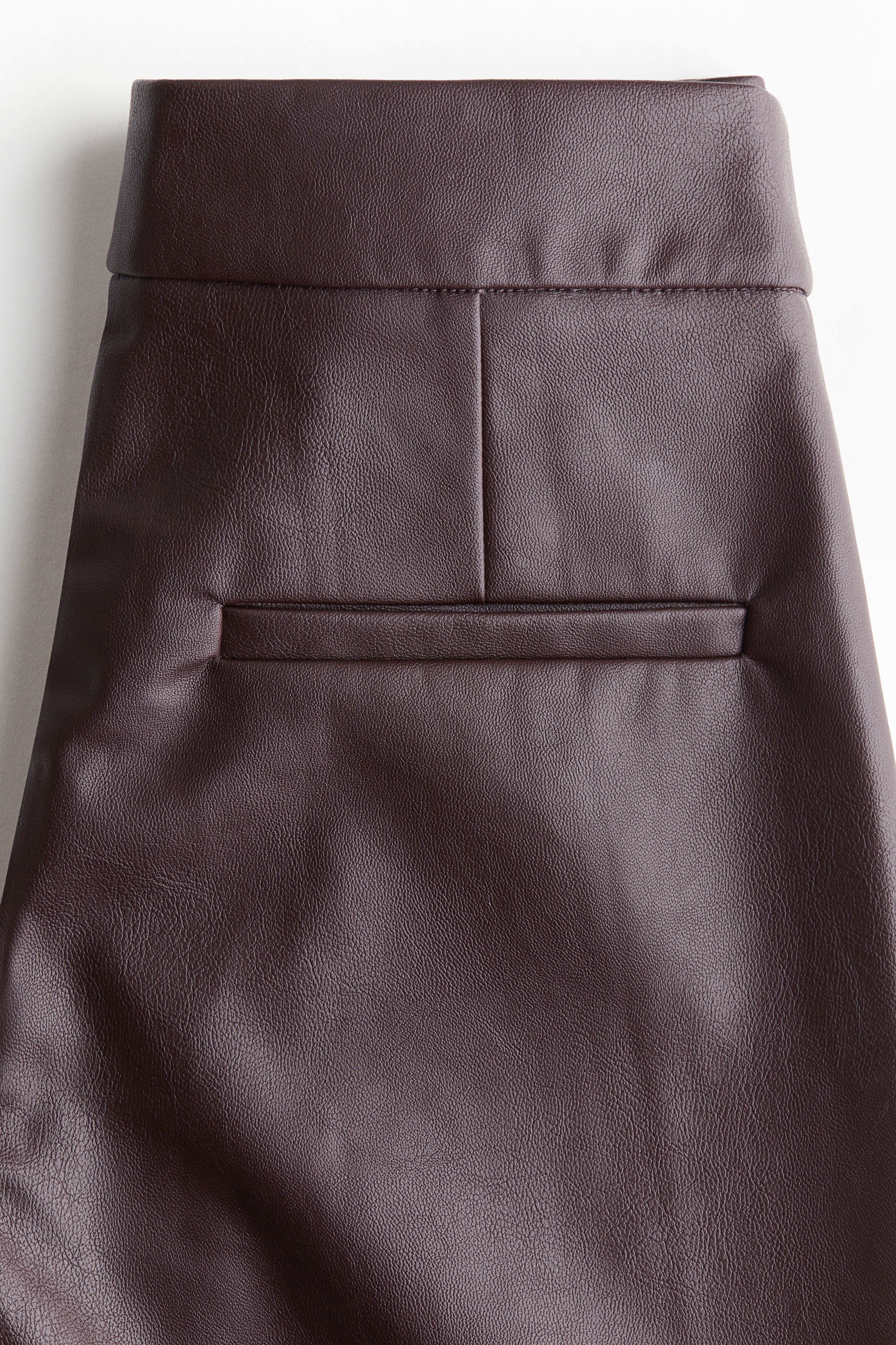 Straight-Leg Coated Pants