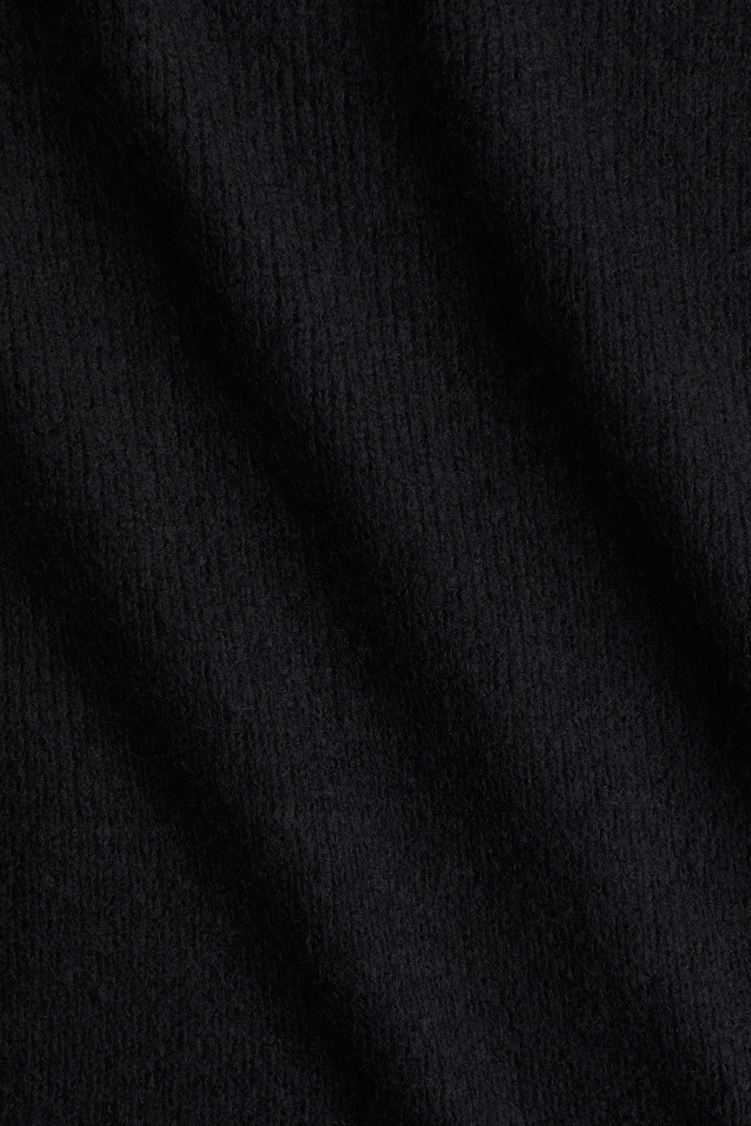 Flounced rib-knit dress - Sort - 6