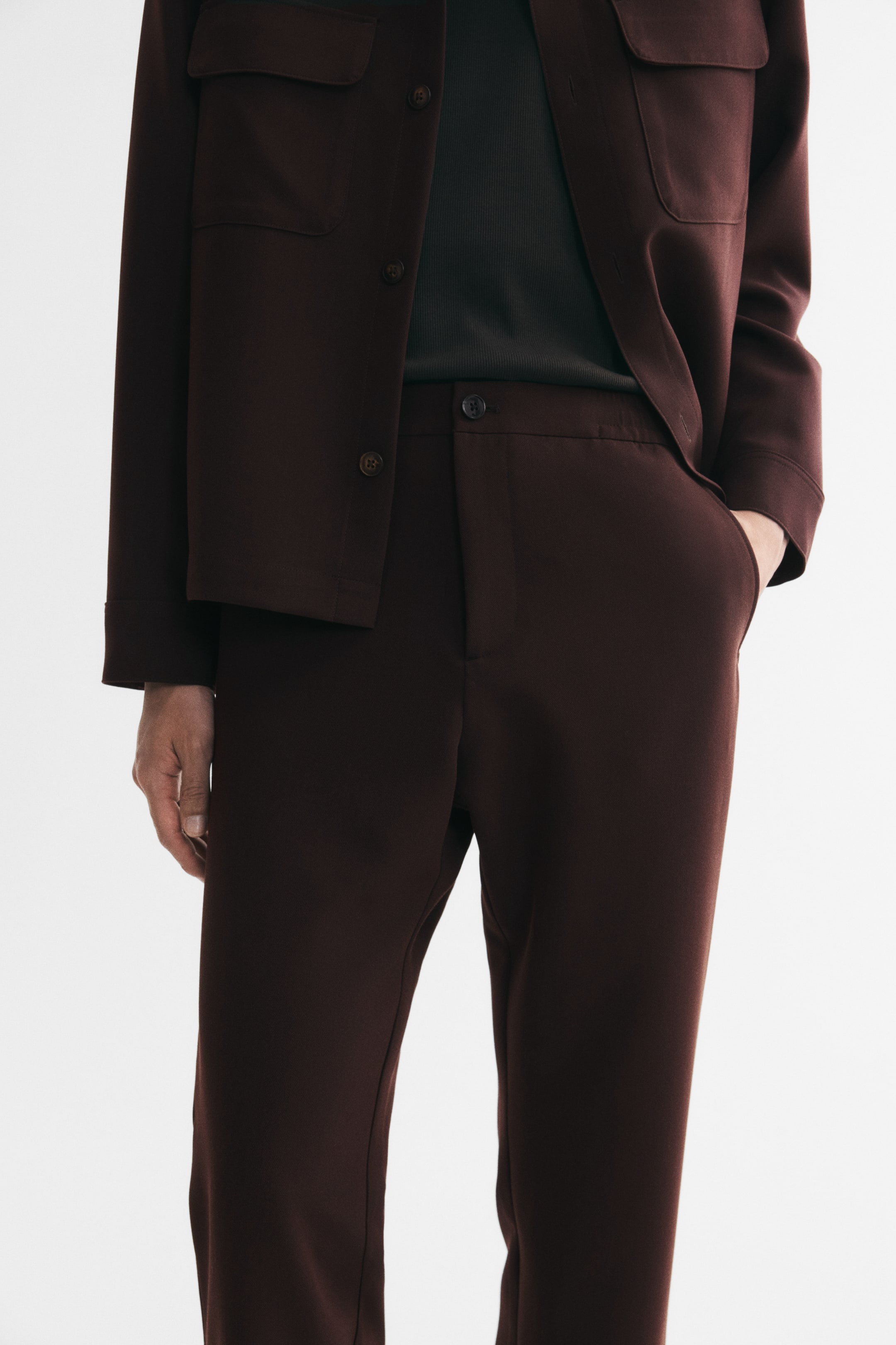 Regular-Fit Twill Pants