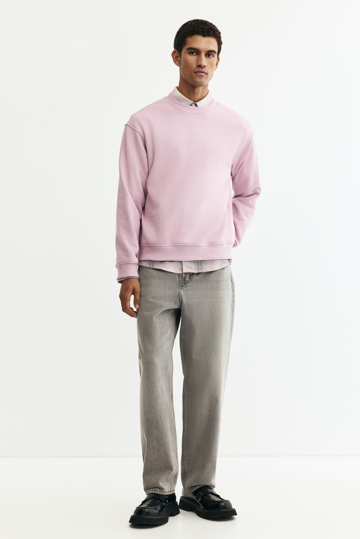 ルーズフィット スウェットシャツ - ピンク - Men | H&M JP