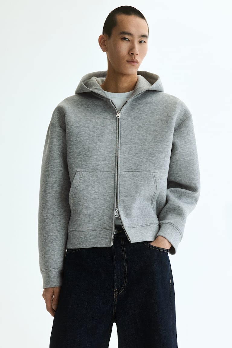 Dukserica od skube sa kapuljačom Loose Fit