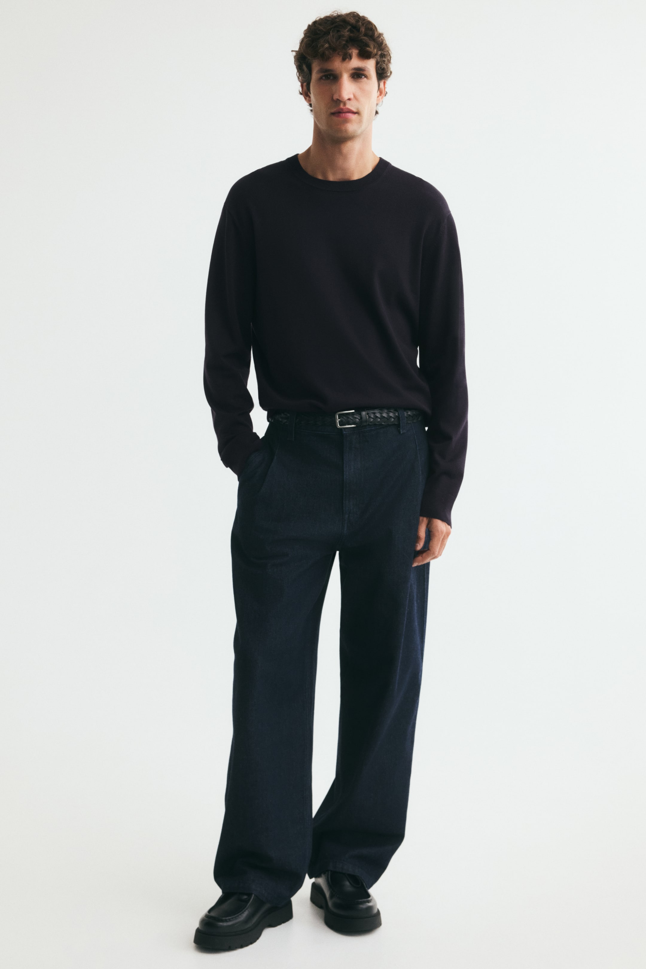 Regular-Fit Fine-Knit Sweater