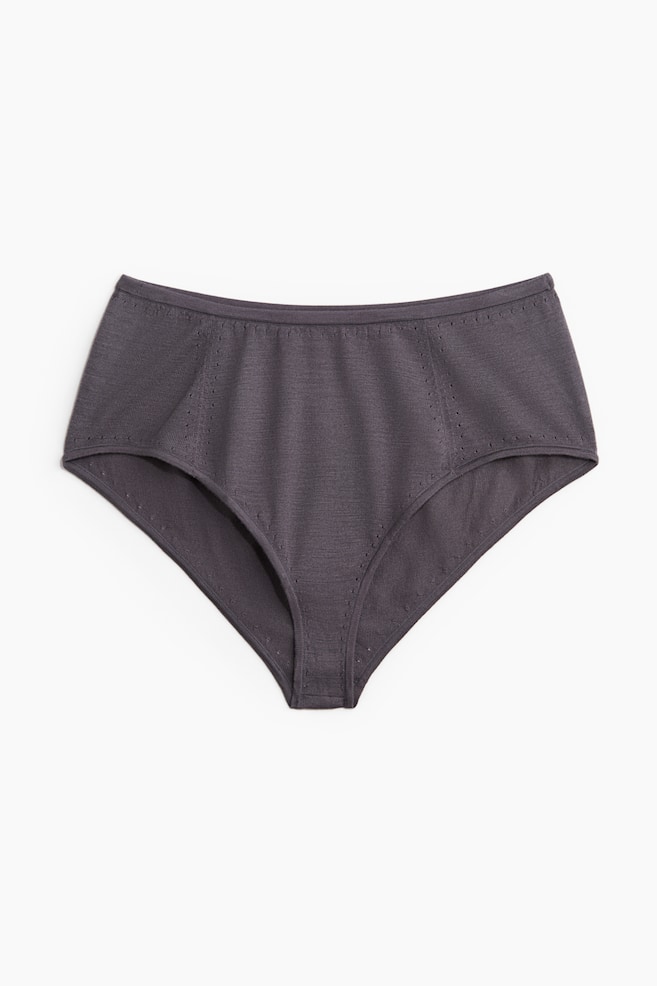 Slip van wol - Hipster - Donkergrijs/Dusty lichtroze - 1