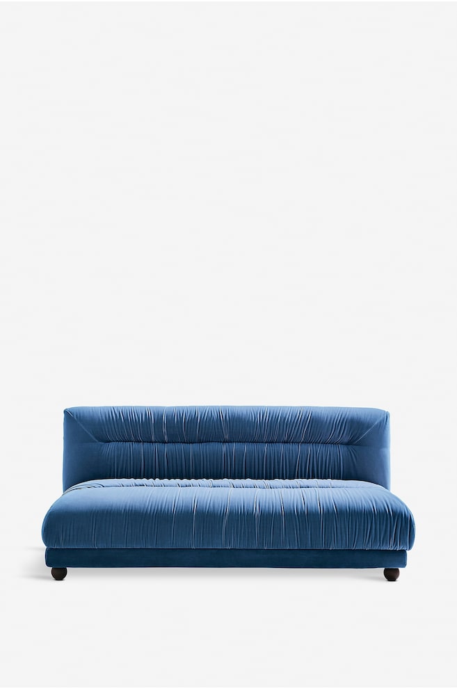 Elmo Zweisitzer-sofa - Blau Samt - 1