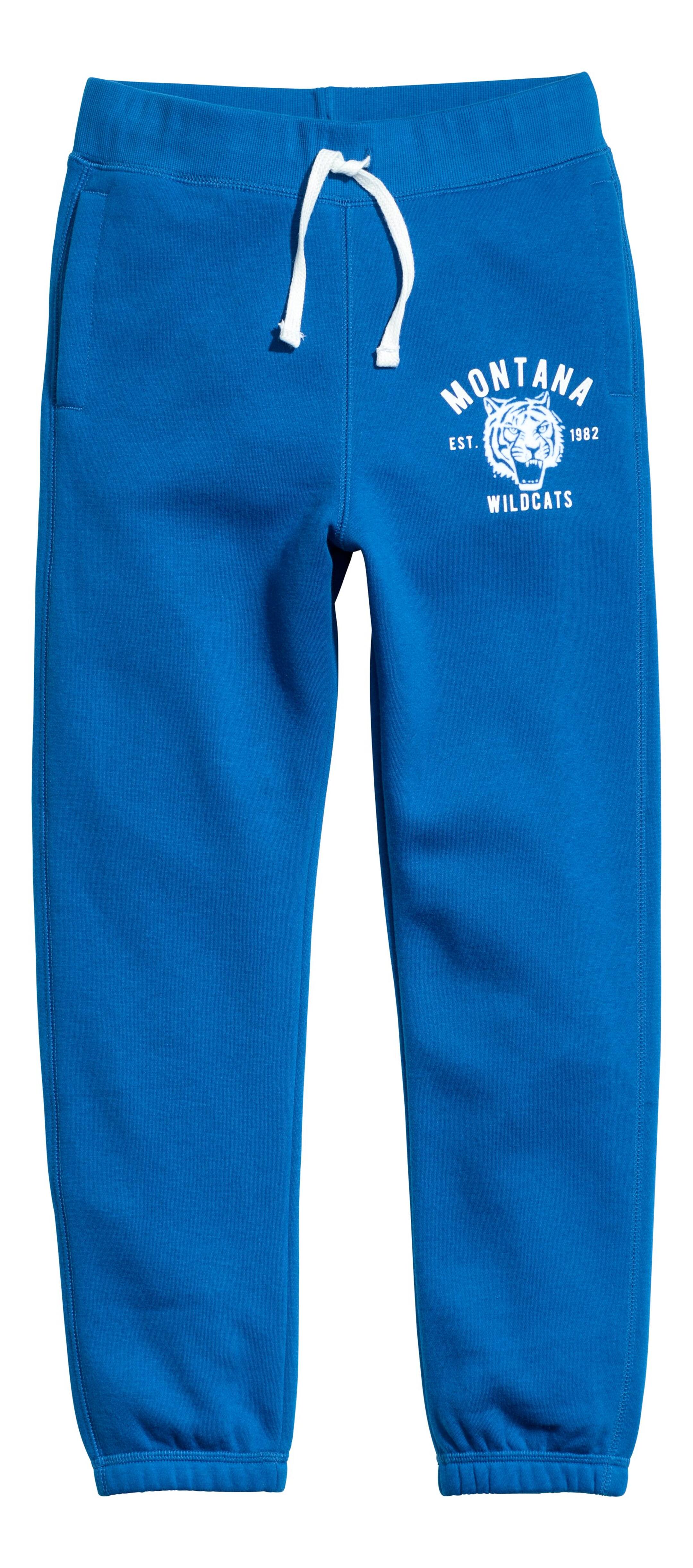 View larger image: Printed joggers - Bright blue - Kids | H&M GB 1
