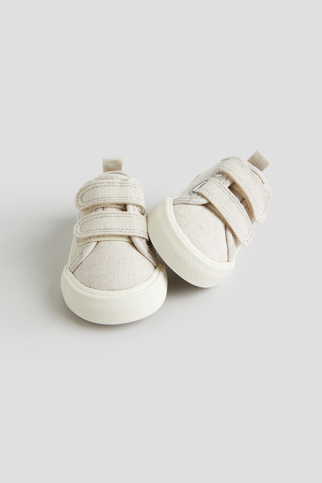 Sneakers en toile - Beige clair/Blanc/Vert ancien - 5