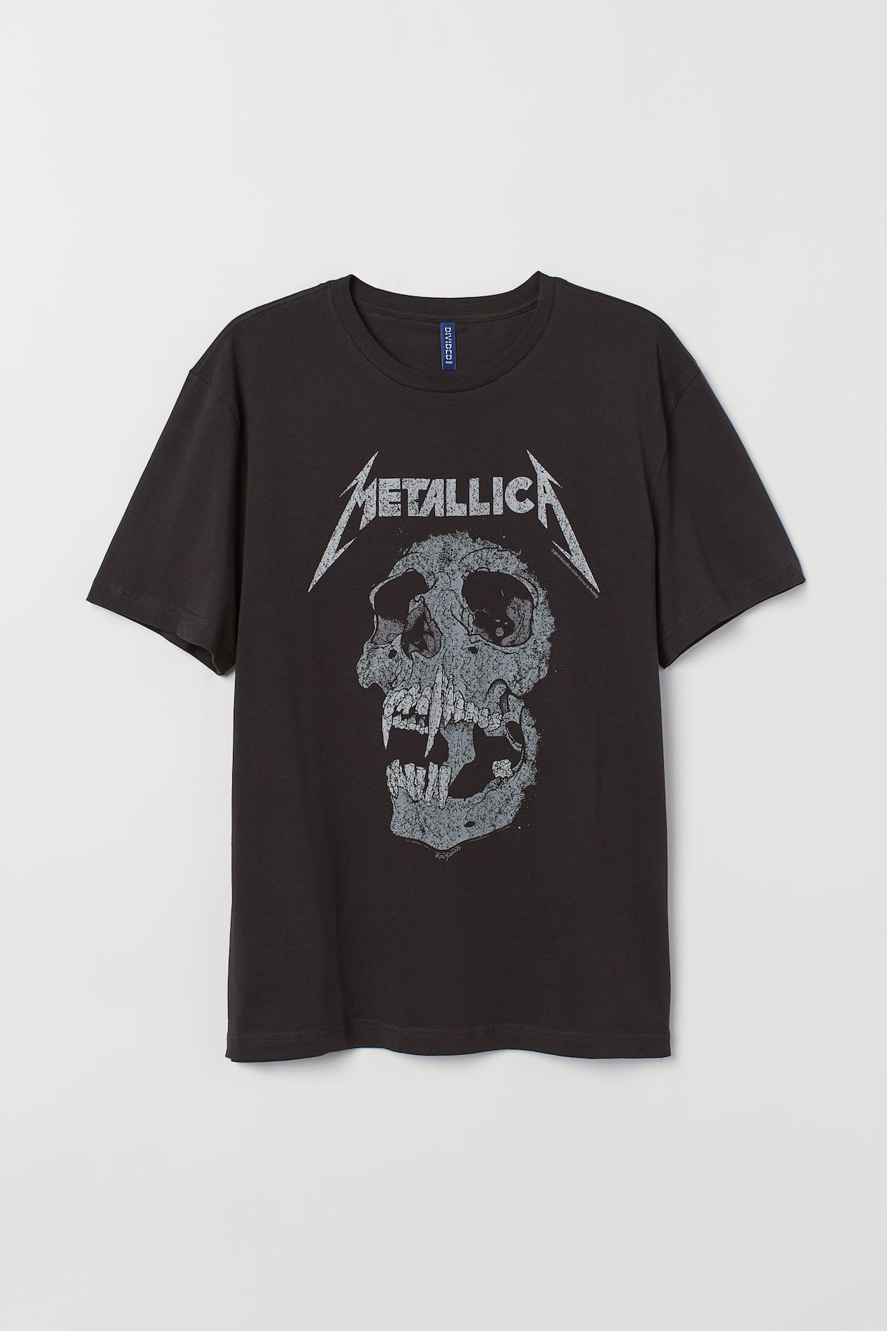 T-Shirt Manches Longues Metallica Fade - Noir Officiel EMP, Col Rond Regular Fit