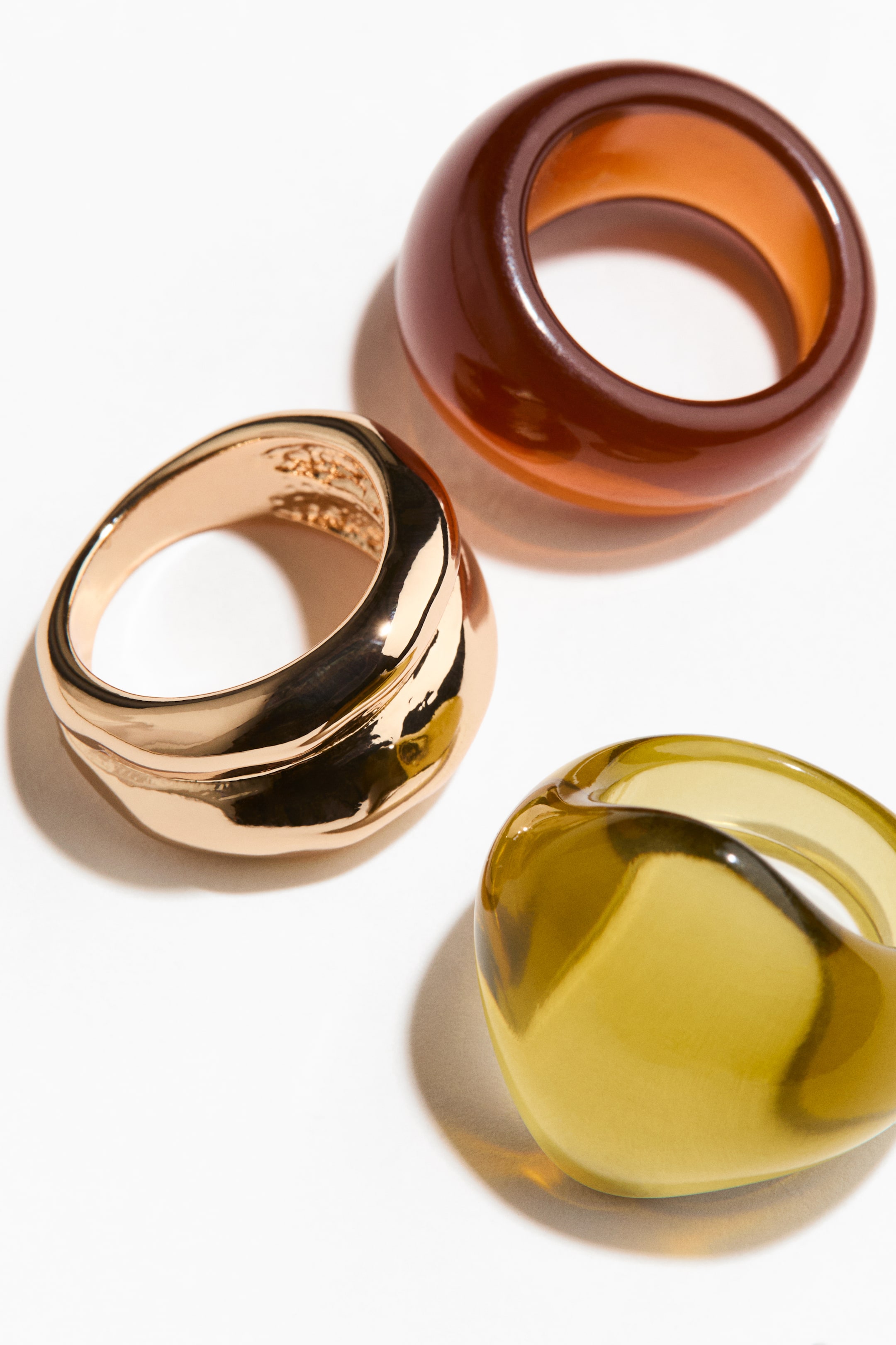 3-pack chunky rings