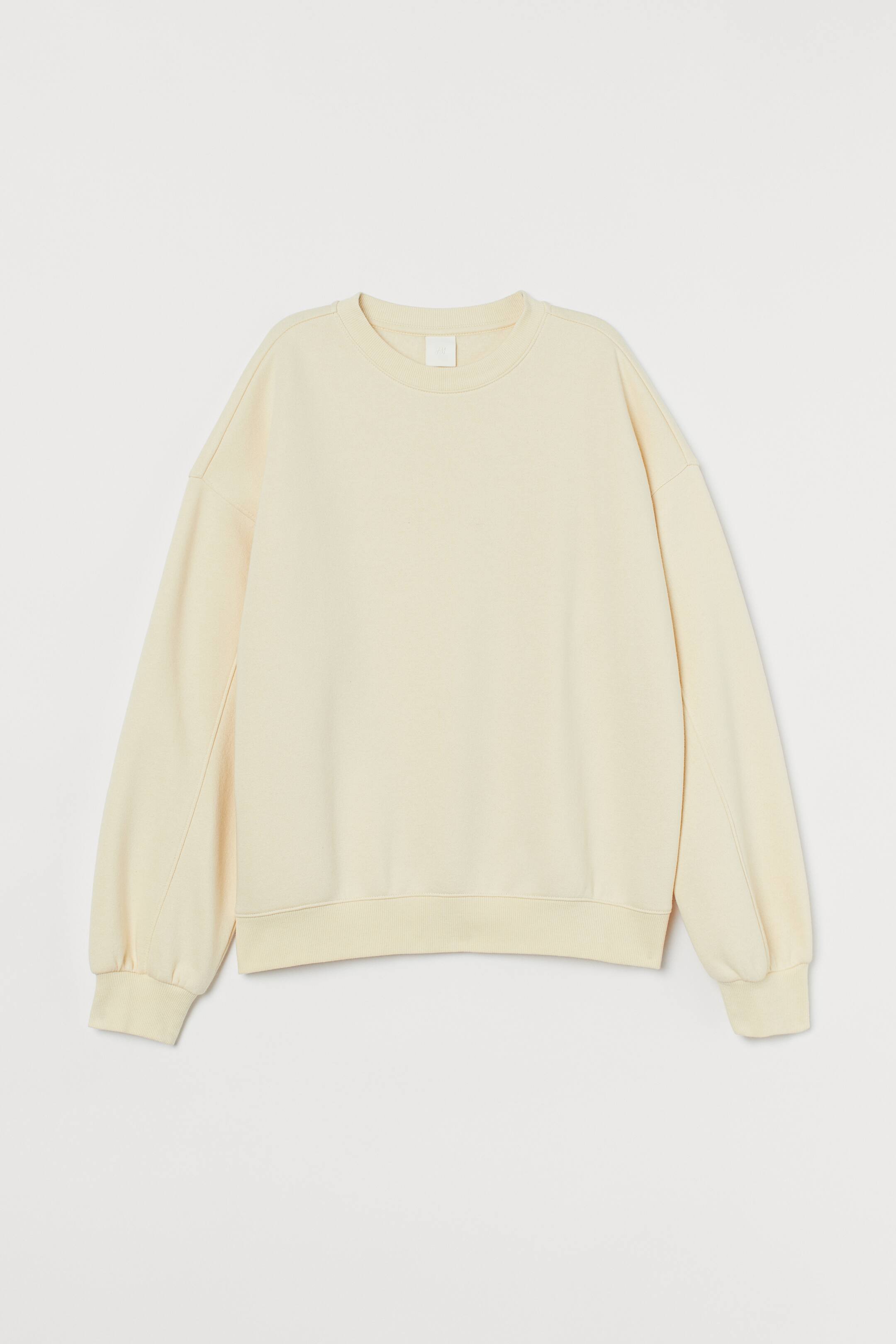 Cotton-blend Sweatshirt - Light yellow - Ladies | H&M US