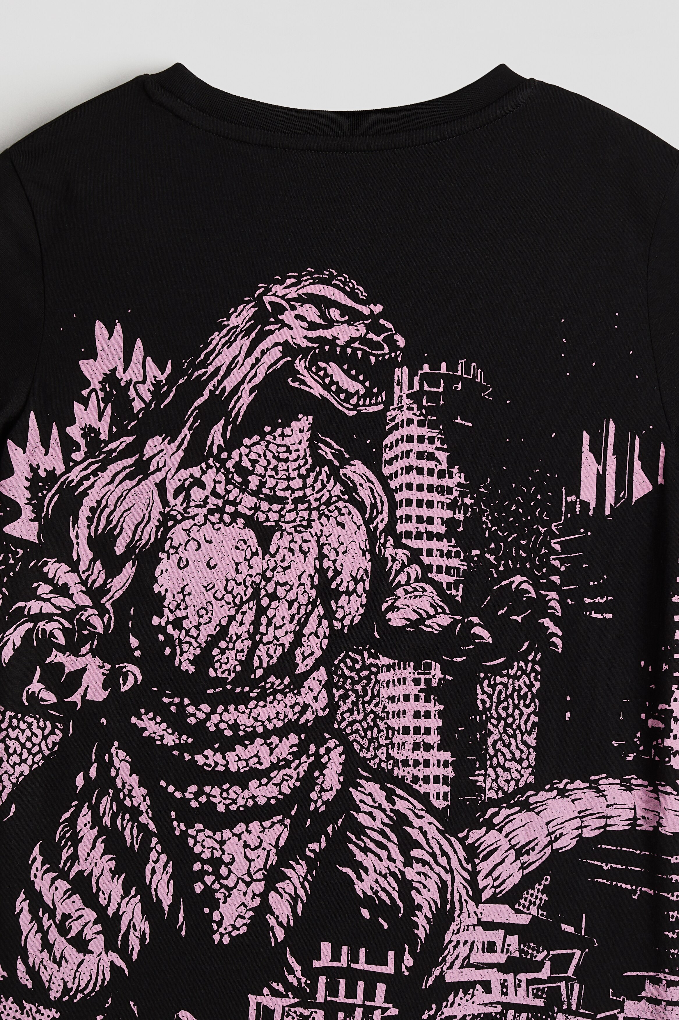 Printed T-shirt - Black/Godzilla - Kids | H&M US