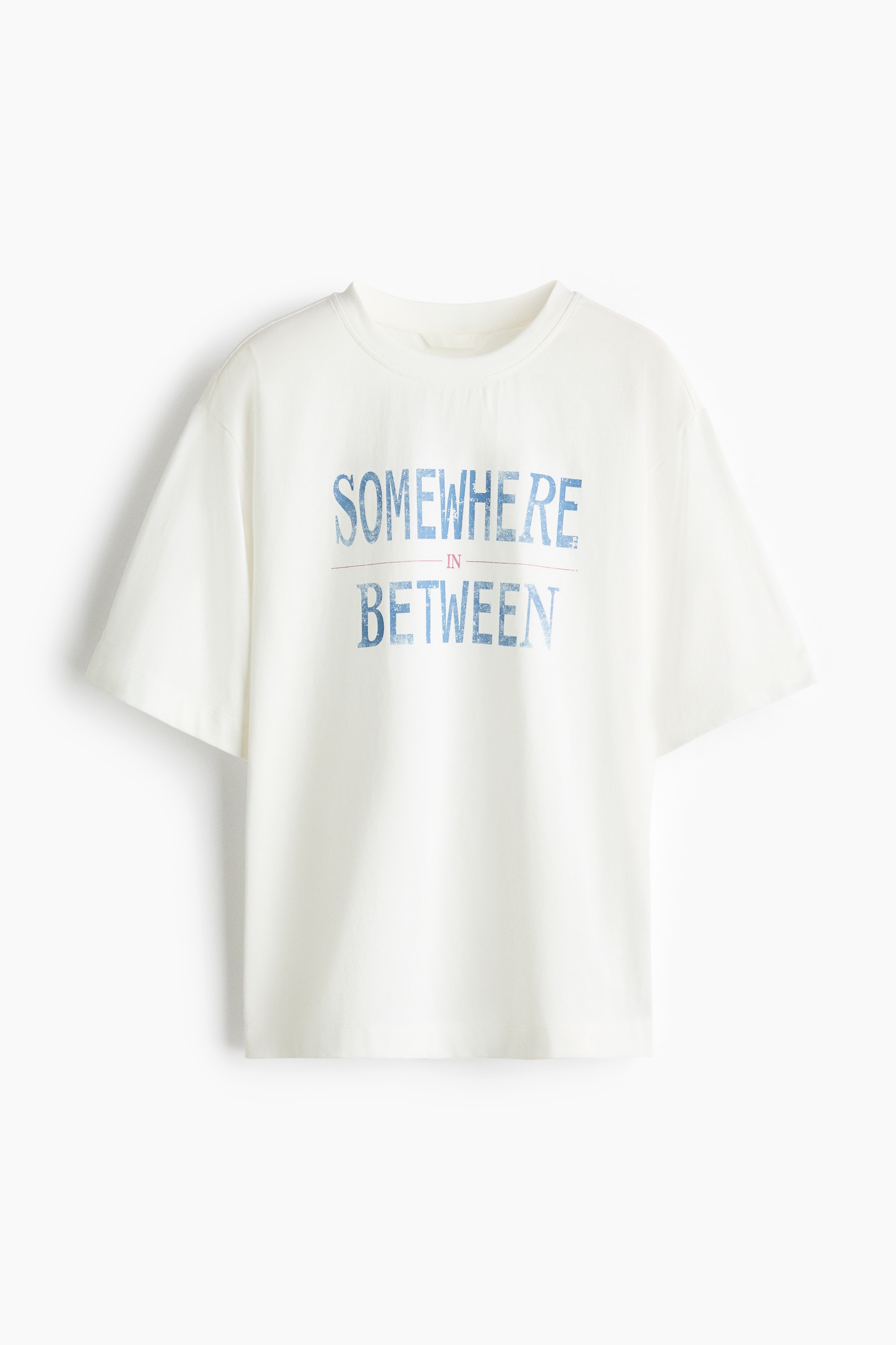 プリントTシャツ - クリーム／Somewhere in Between/ダークグレー／Not Your Type/ピンク／Undefined