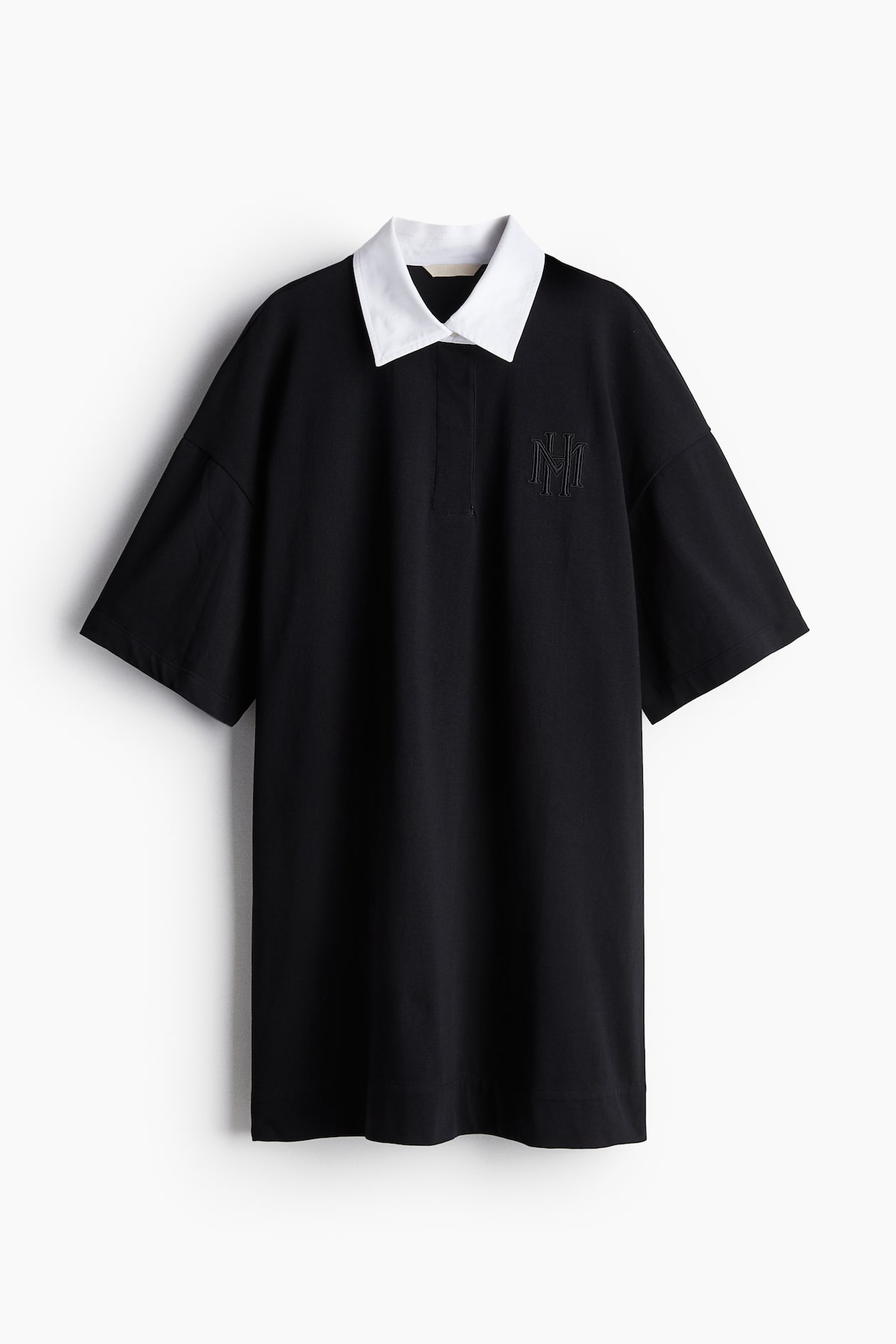 Women's Black Collared jersey dress | H&M